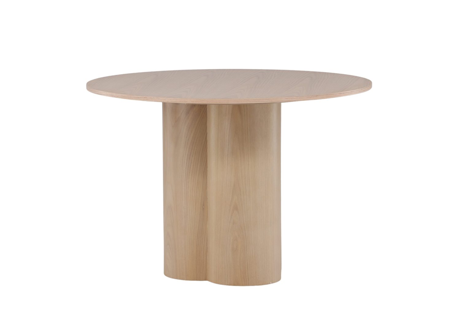Table à manger Olivia blanchi vue sous un autre angle