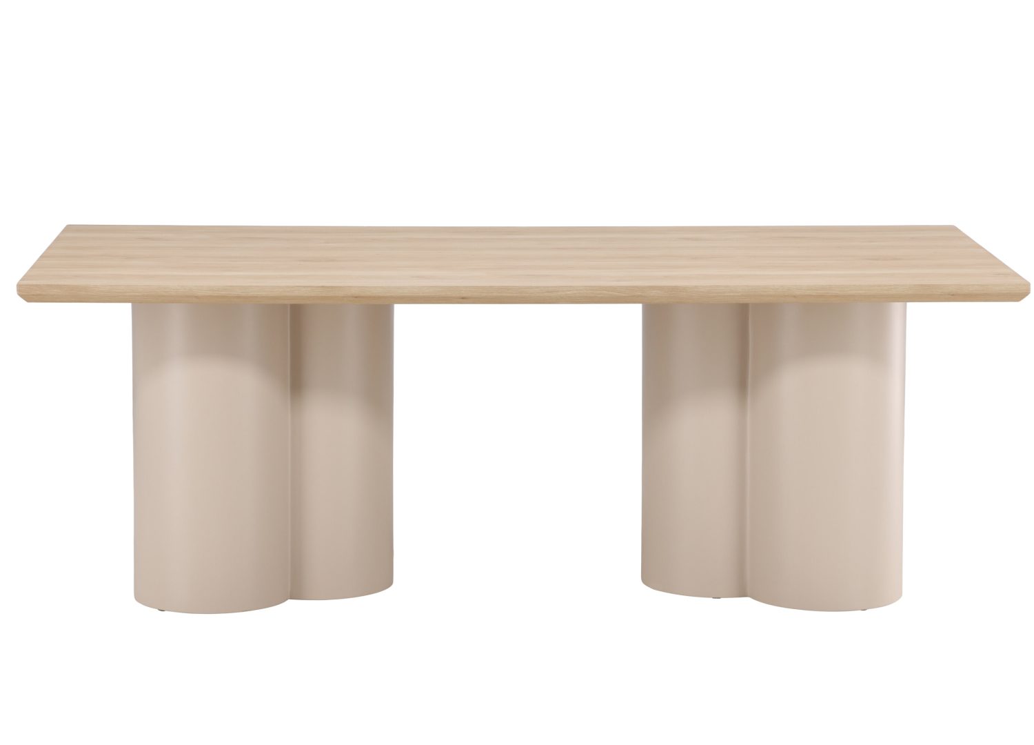 Détail de la table de repas Olivia blanchi