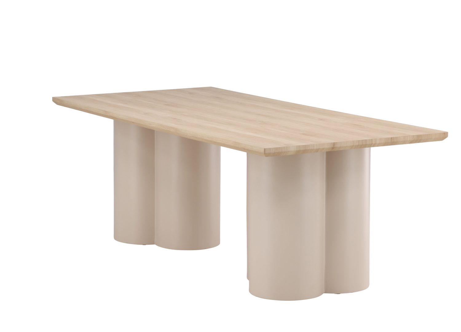 Vue produit de la table à manger Olivia blanchi
