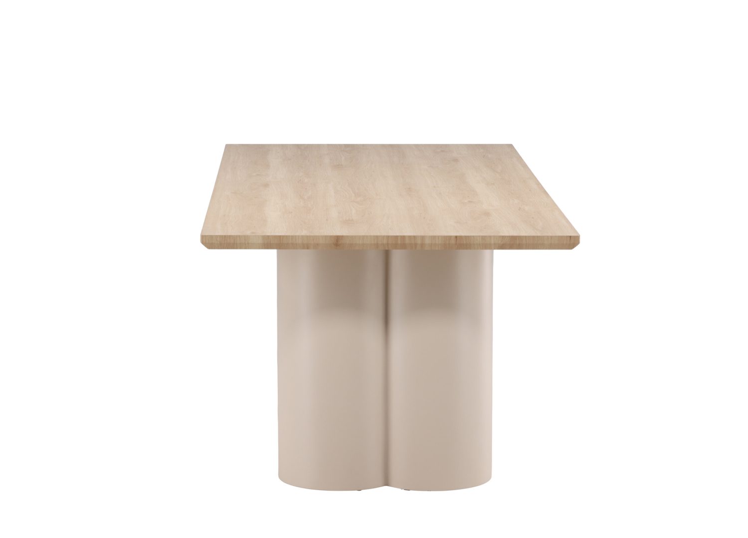 Détail de la table de repas Olivia blanchi