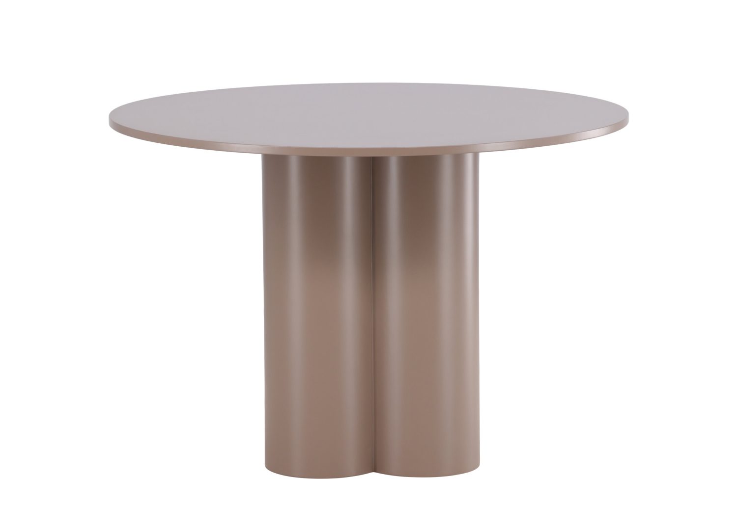 Vue produit de la table à manger Olivia marron foncé