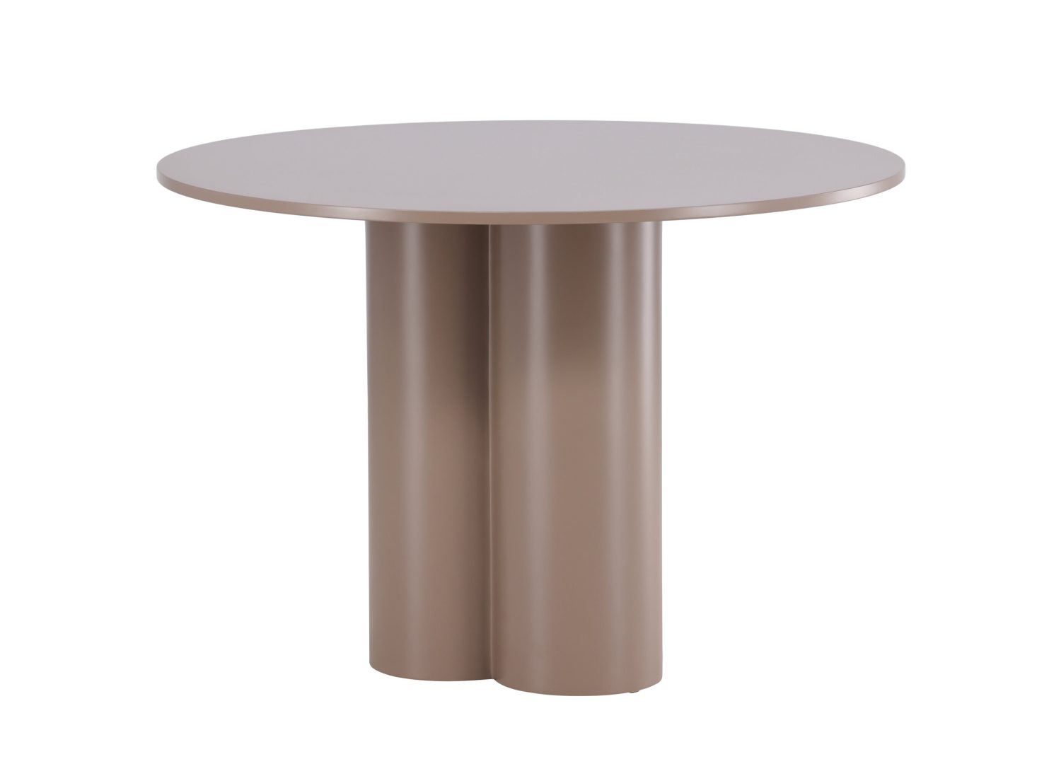 Détail de la table de repas Olivia marron foncé