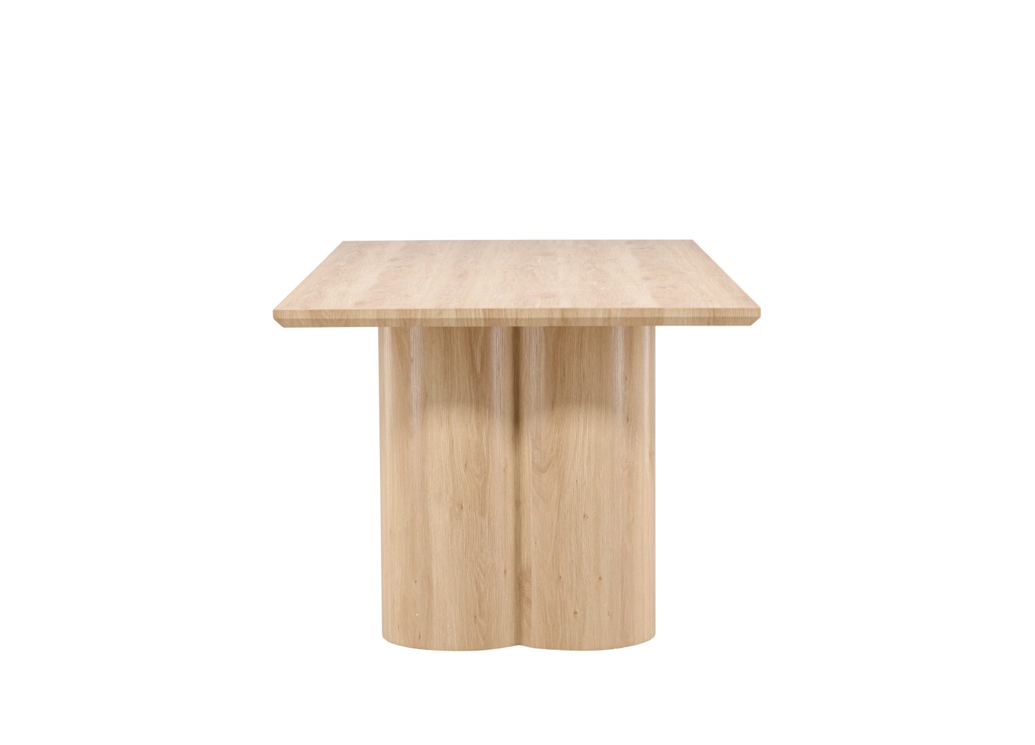 Détail de la table de repas Olivia naturel