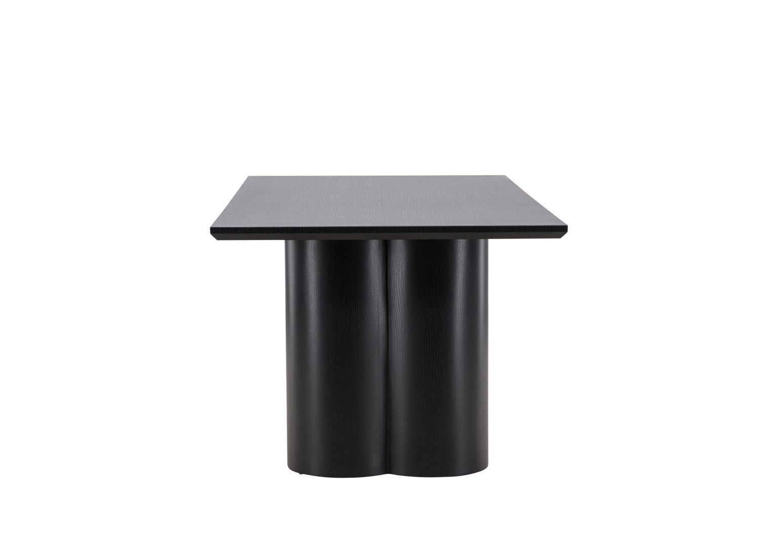 Détail de la table de repas Olivia noir
