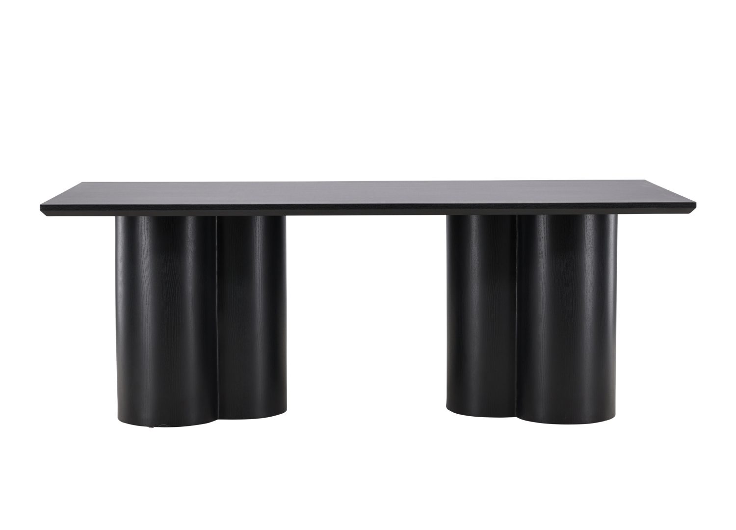 Détail de la table de repas Olivia noir