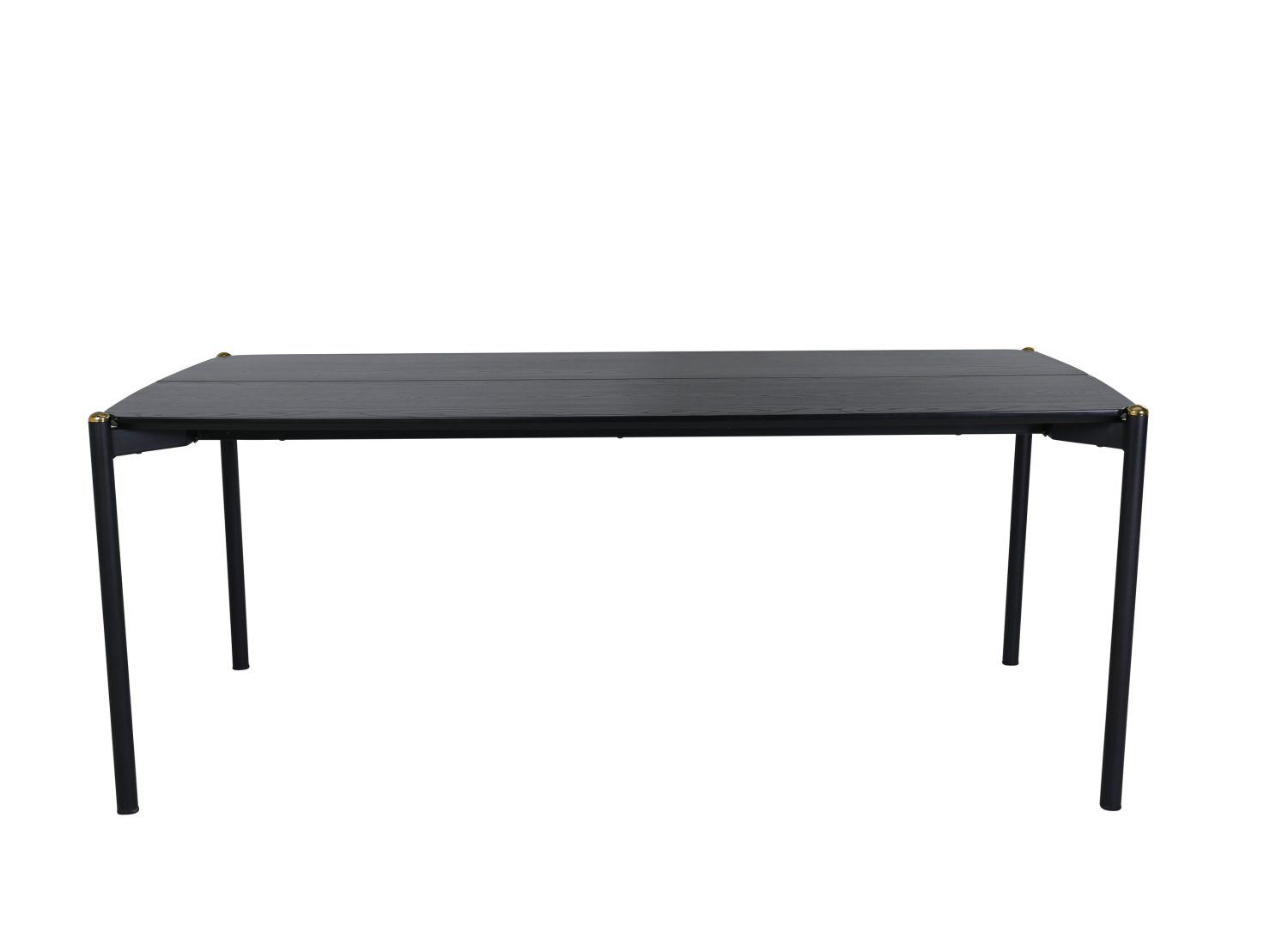 Détail de la table de repas Pelle noir