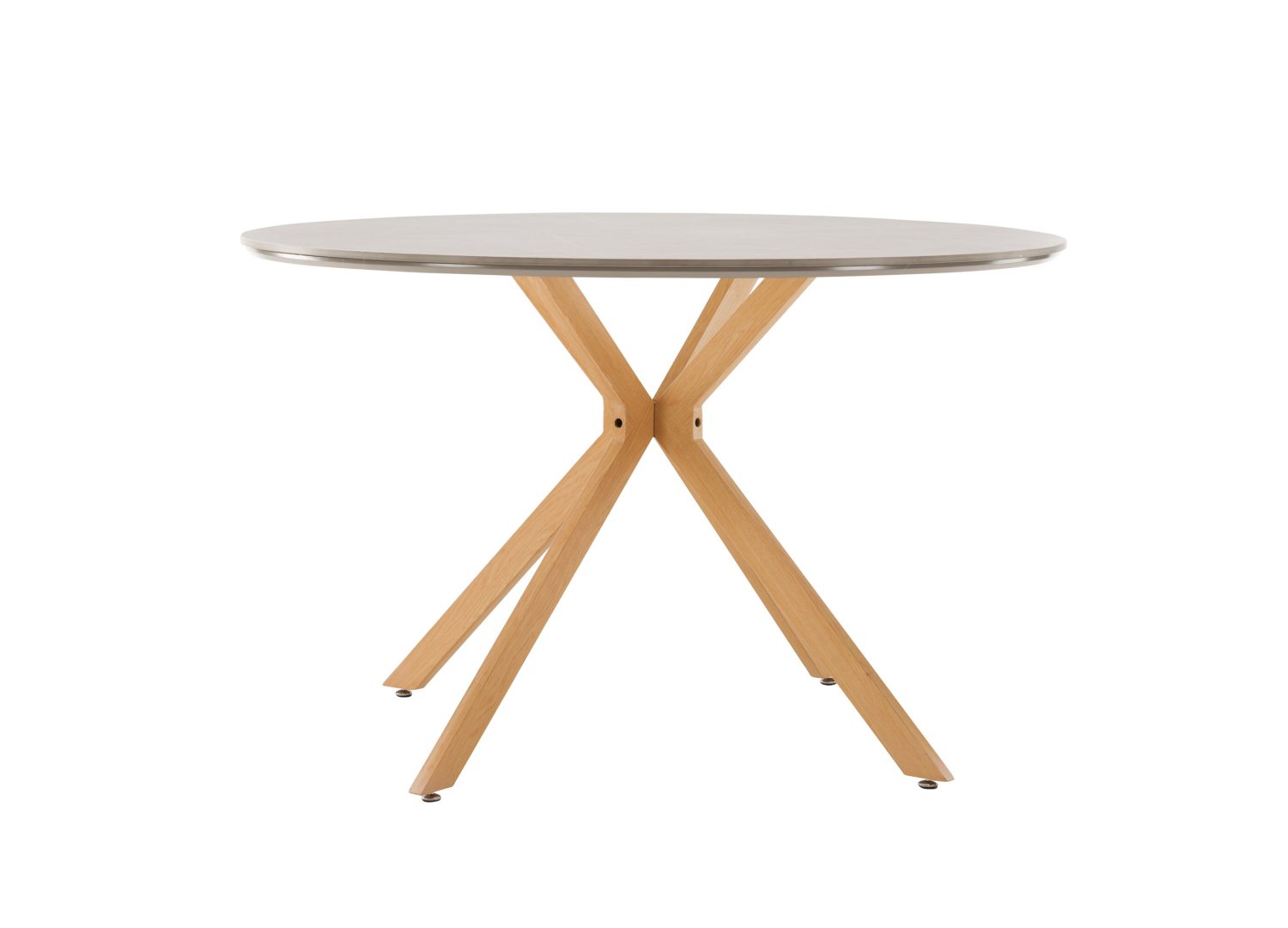 Détail de la table de repas Piazza gris