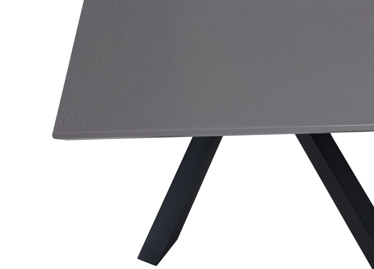 Détail de la table de repas Piazza noir