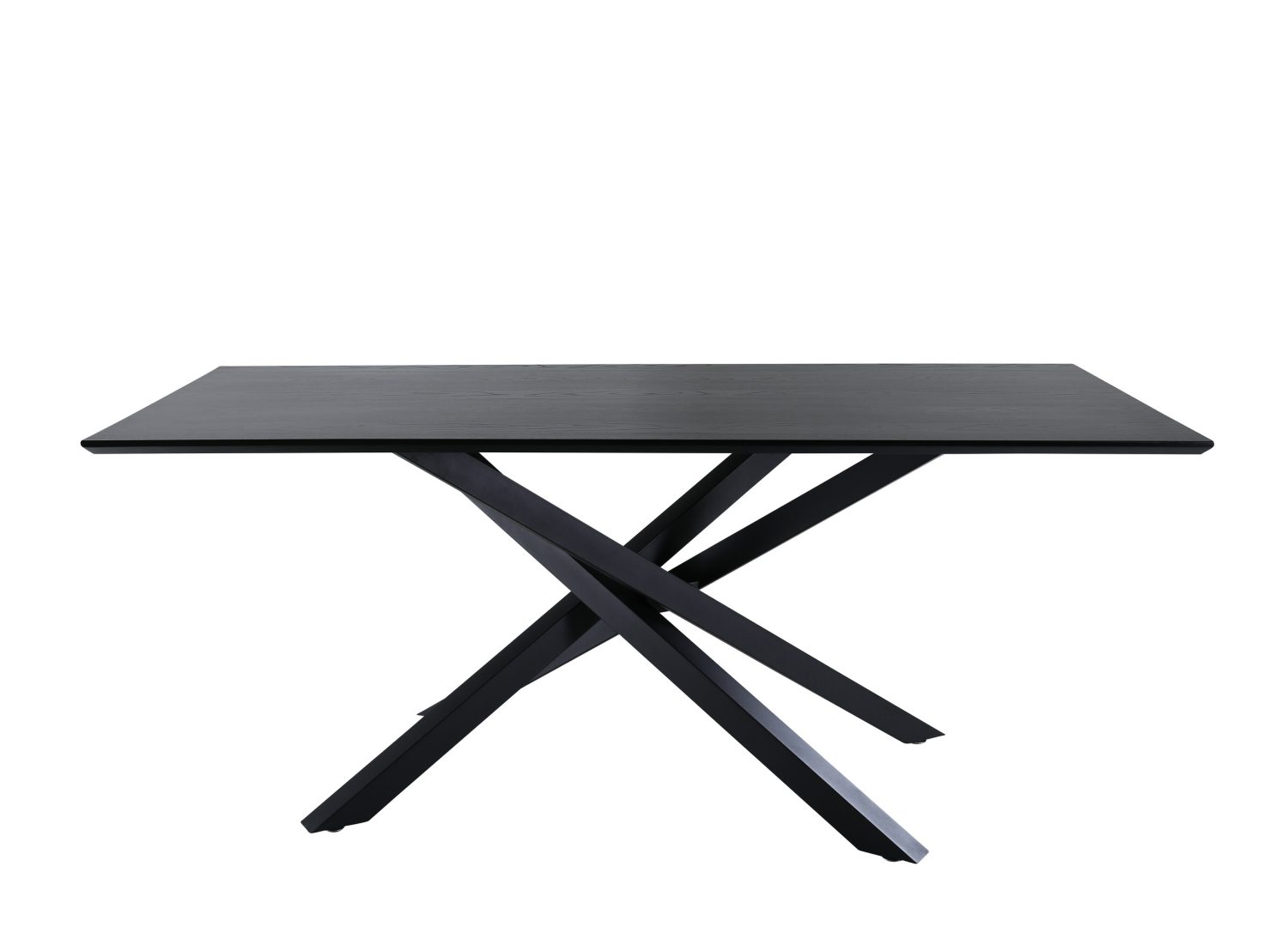 Détail de la table de repas Piazza noir