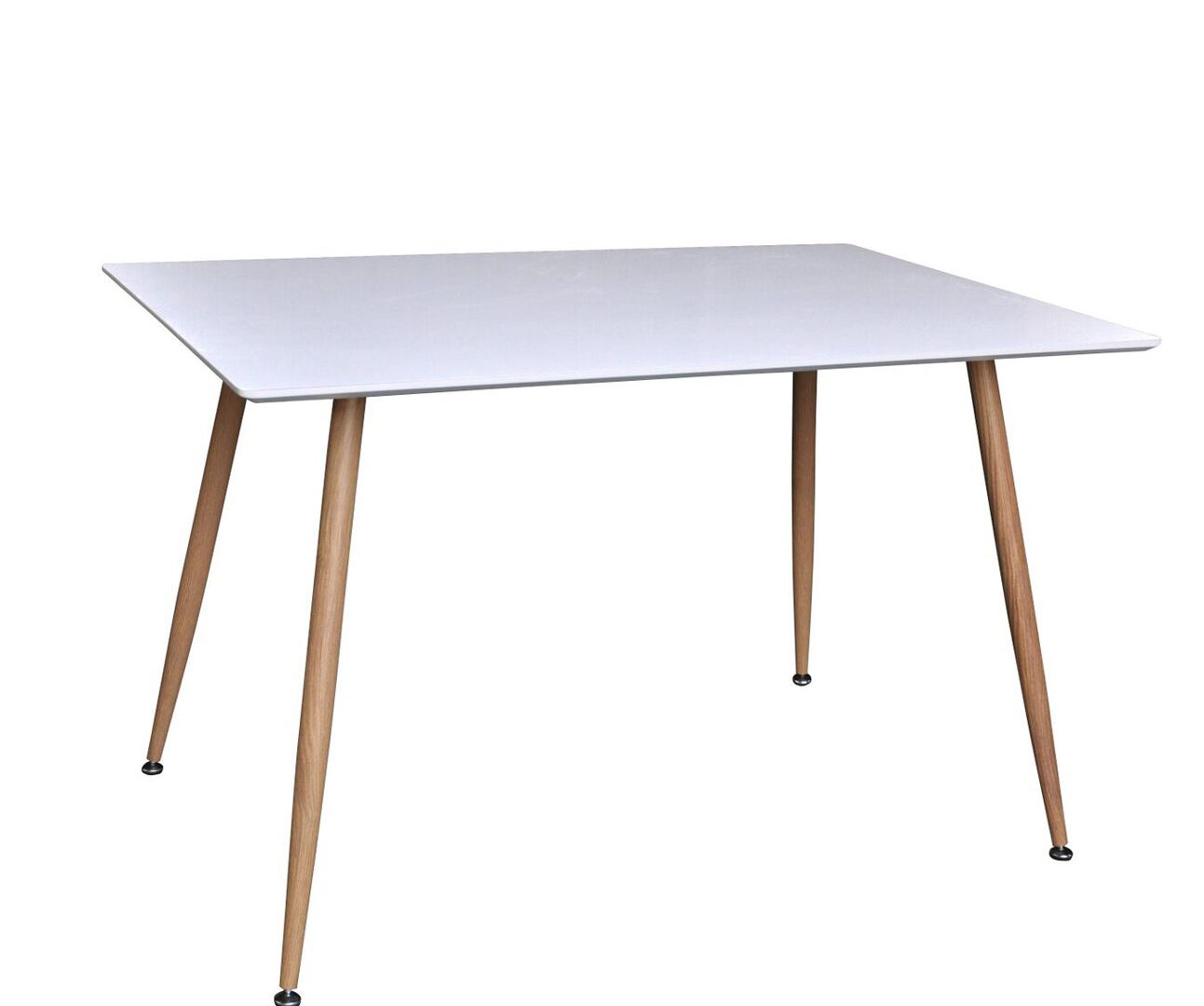 Table à manger Polar blanc vue sous un autre angle