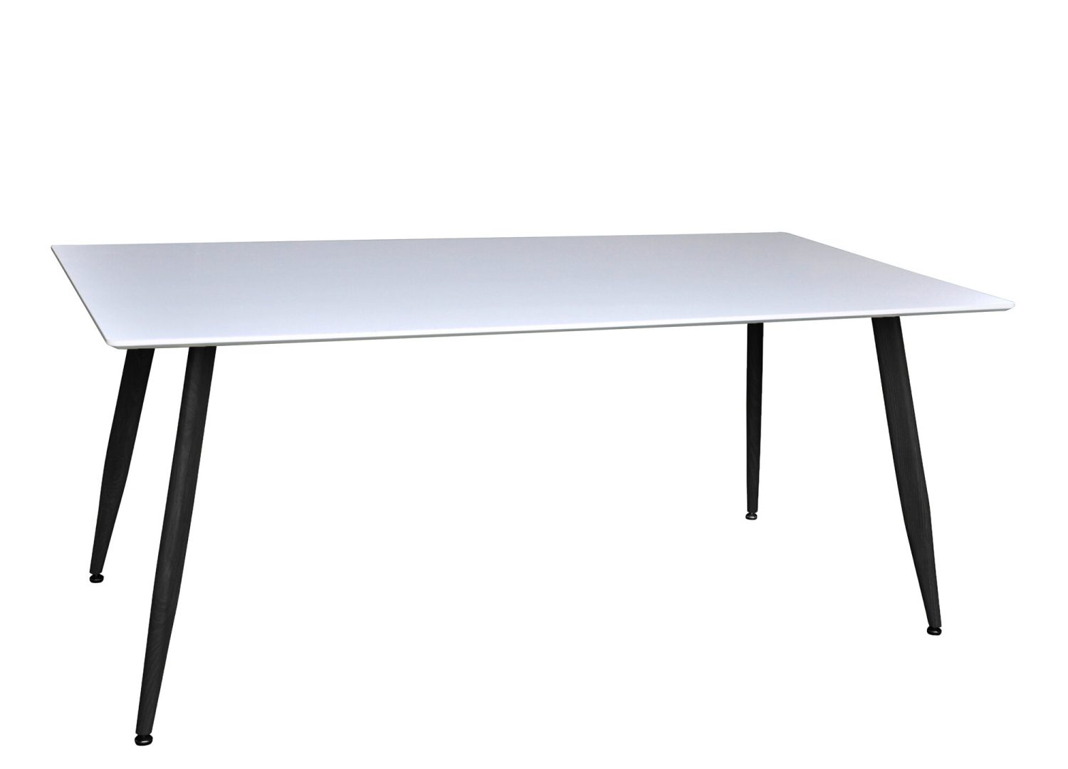 Table à manger Polar blanc vue sous un autre angle