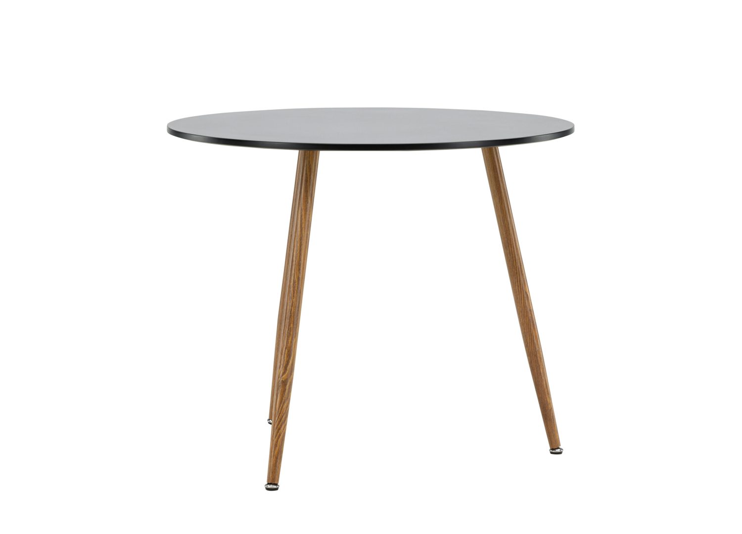 Table à manger Polar noir vue sous un autre angle