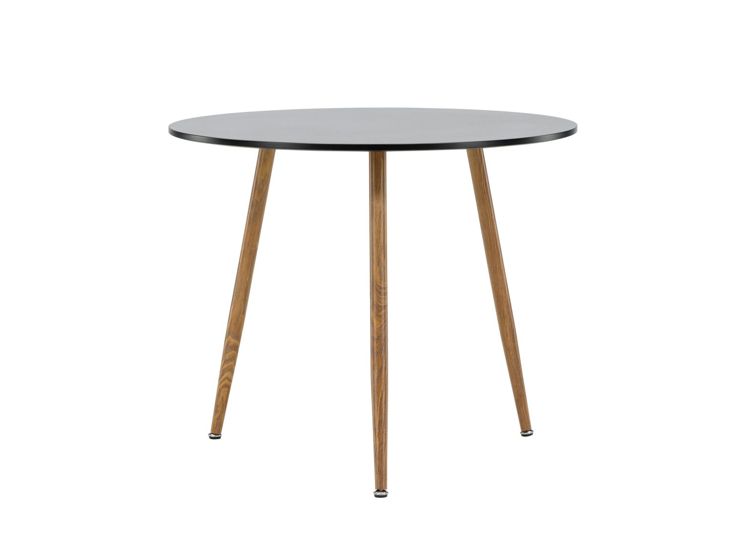 Table à manger Polar noir vue sous un autre angle