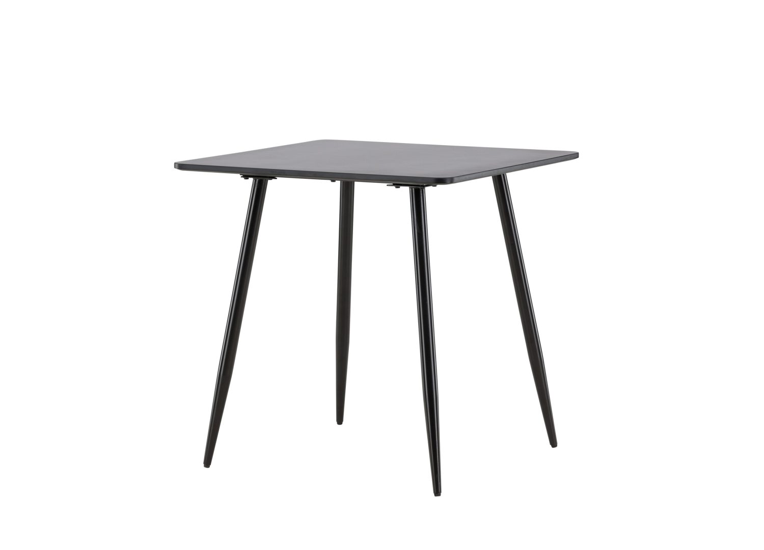 Table à manger Polar noir vue sous un autre angle