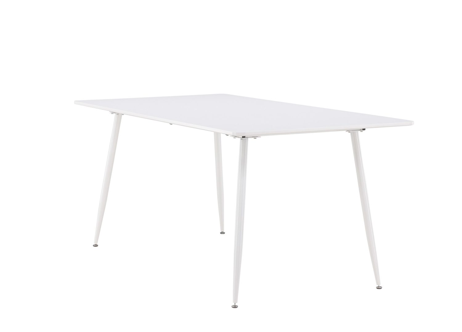 Vue produit de la table à manger Silar blanc