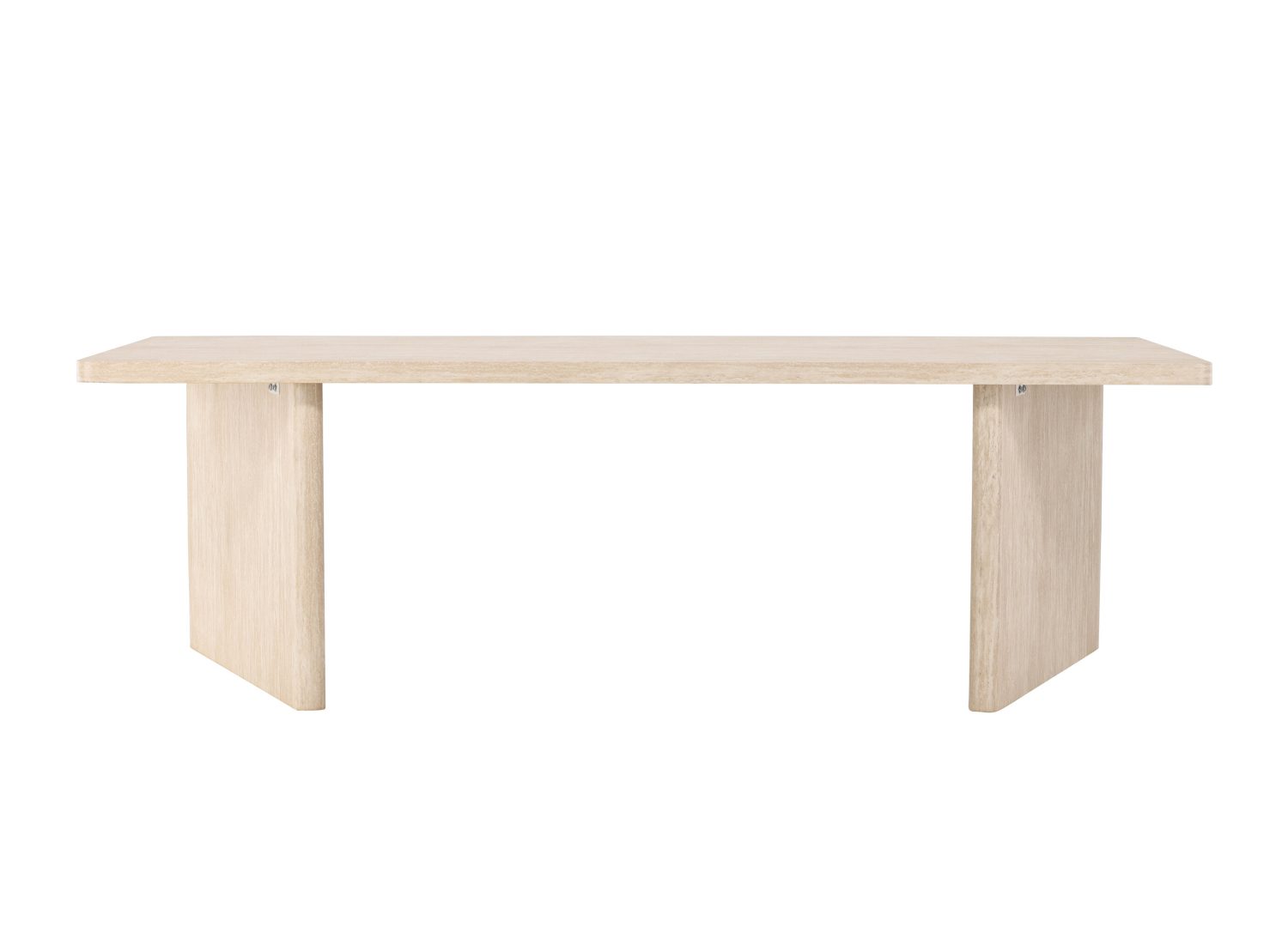 Détail de la table de repas Skagen beige
