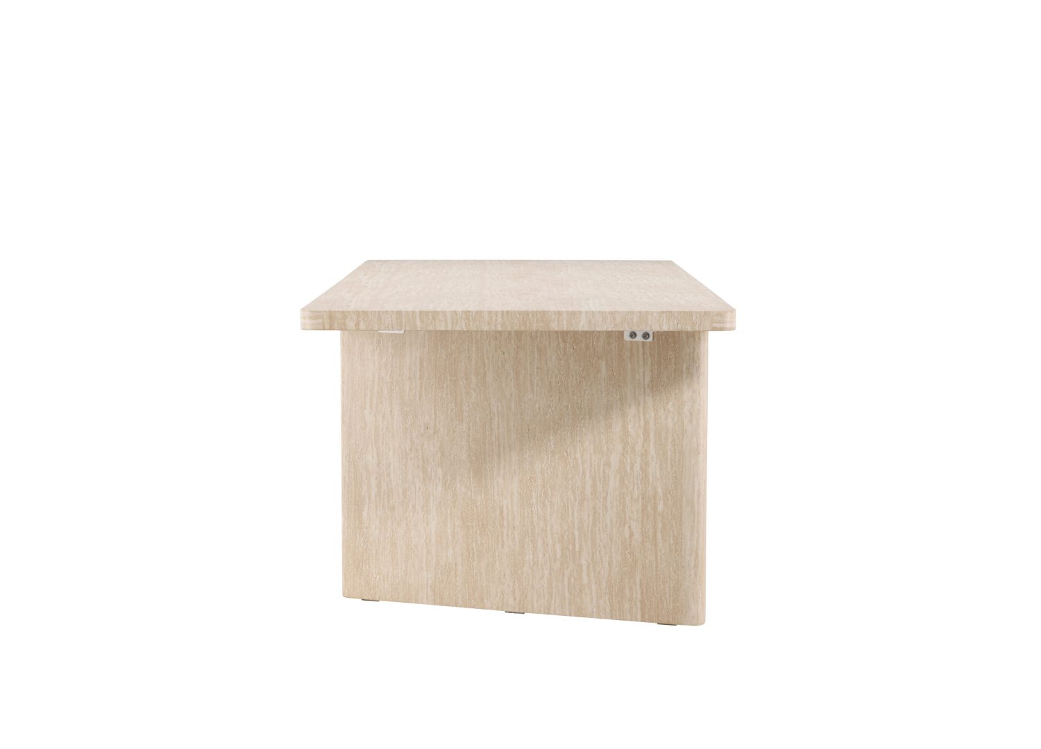 Détail de la table de repas Skagen beige