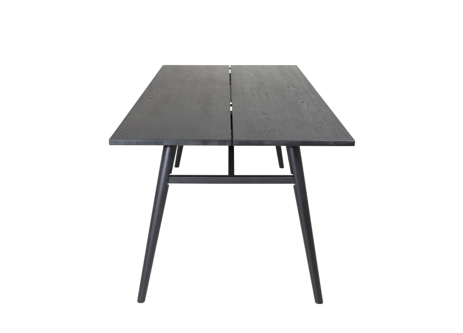 Table à manger Sleek noir vue sous un autre angle