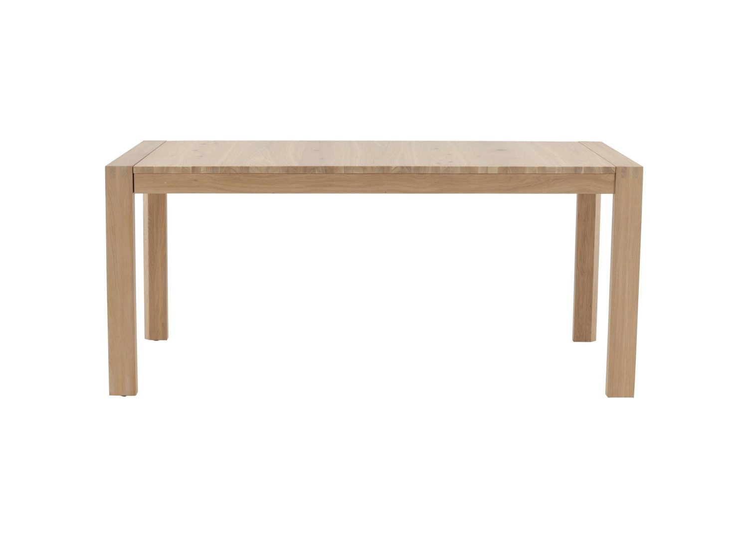 Détail de la table de repas Slider blanchi
