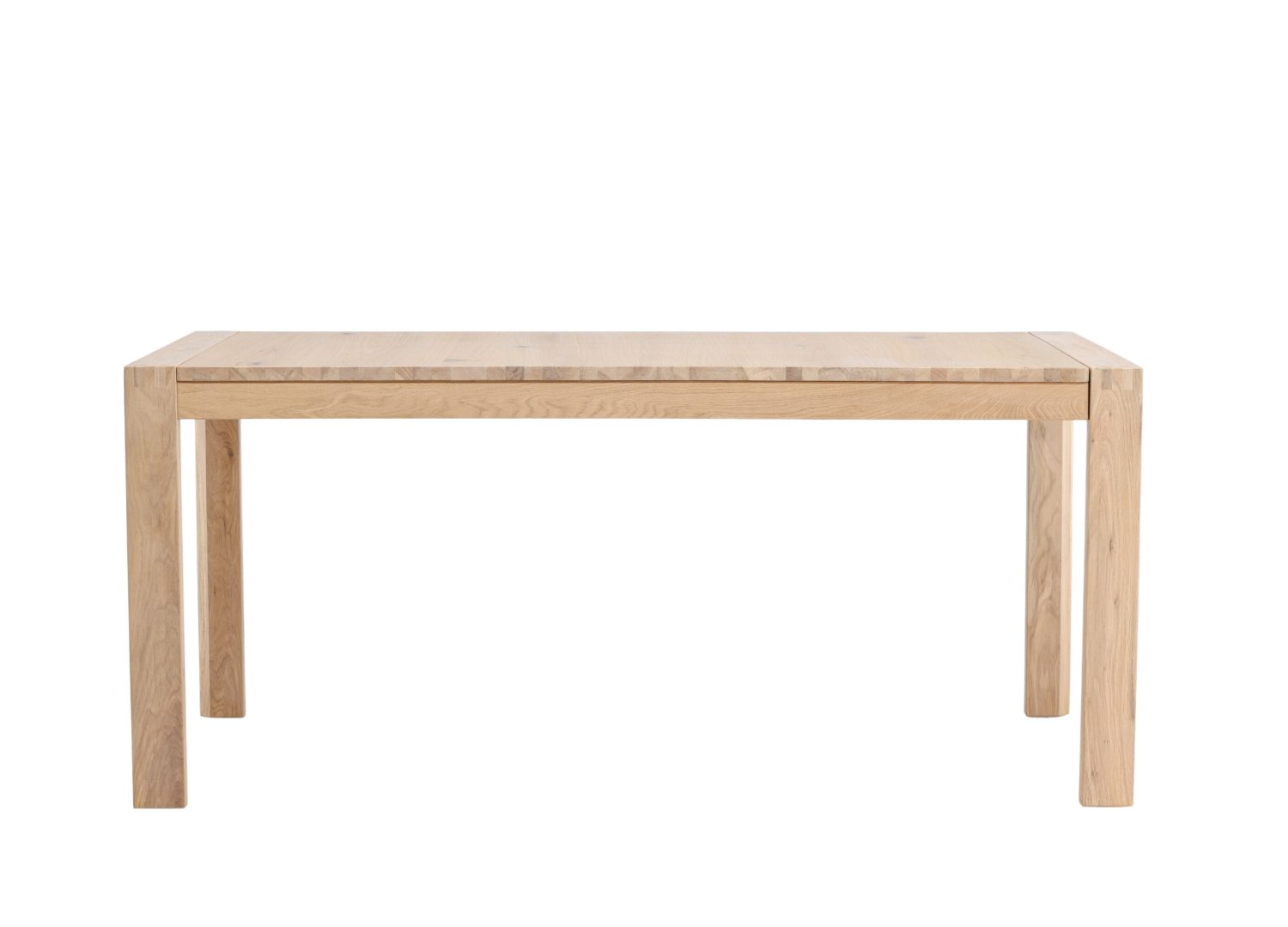 Table à manger Slider blanchi vue sous un autre angle