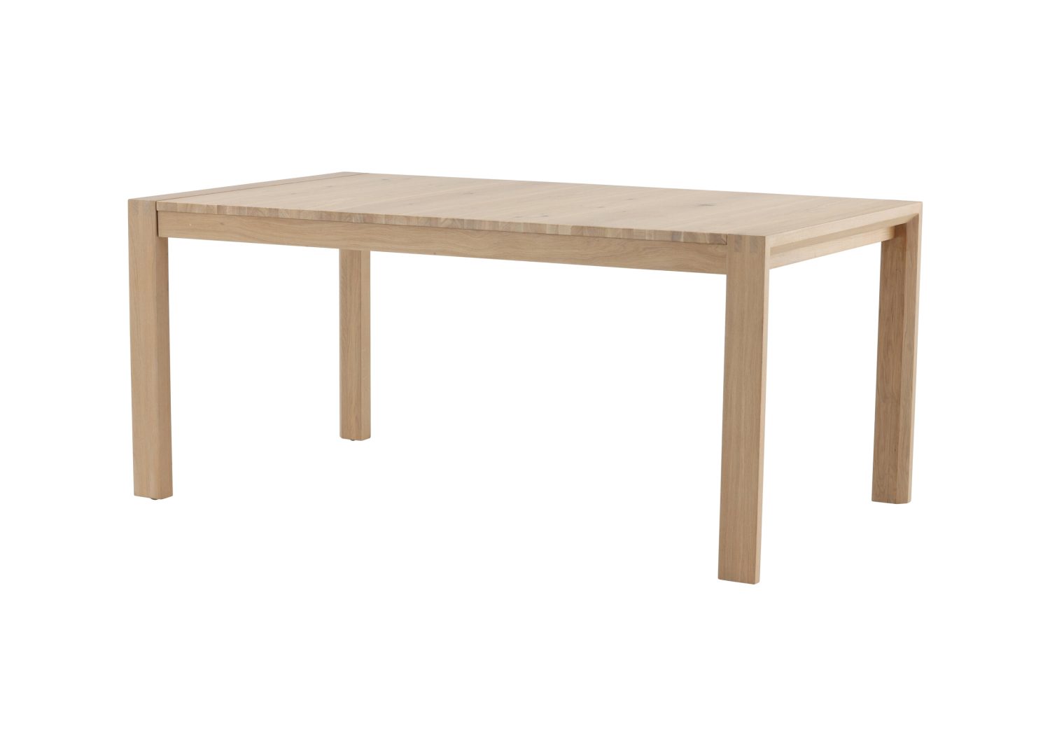 Vue produit de la table à manger Slider blanchi