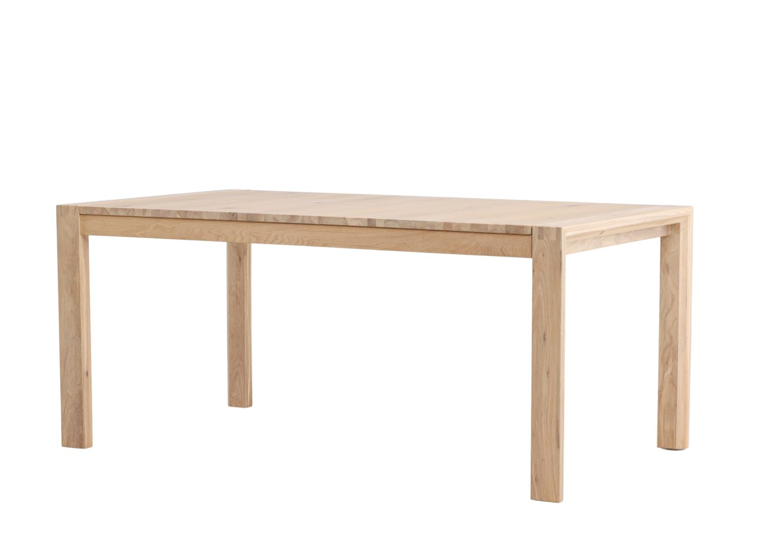 Détail de la table de repas Slider blanchi