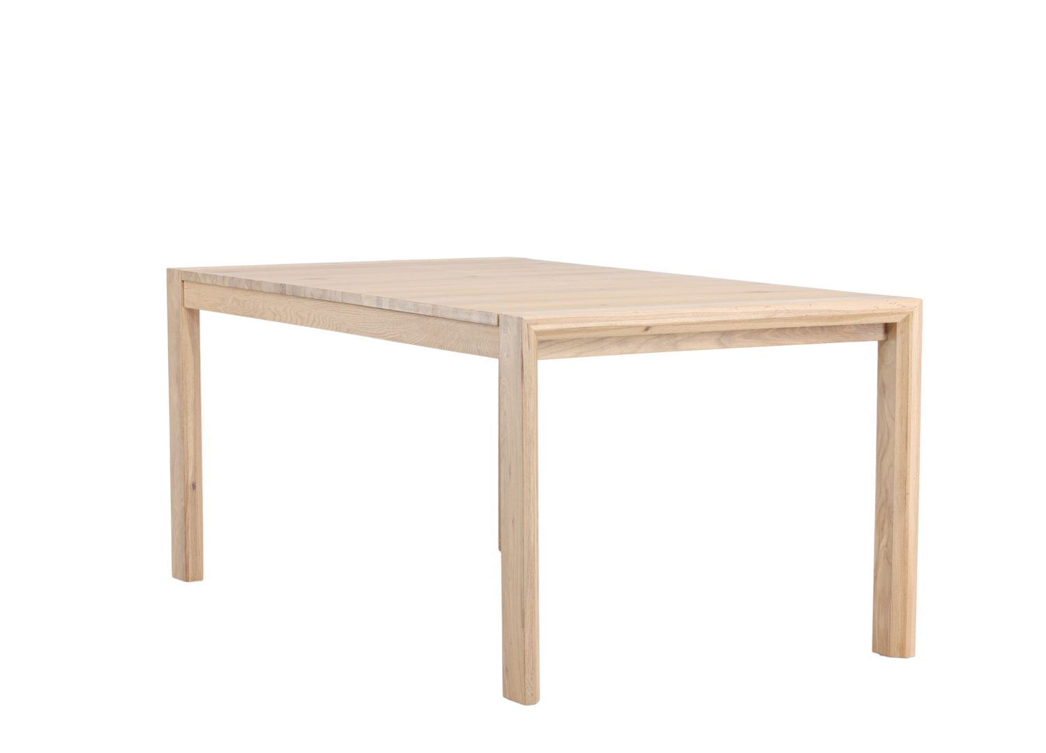 Table à manger Slider blanchi vue sous un autre angle