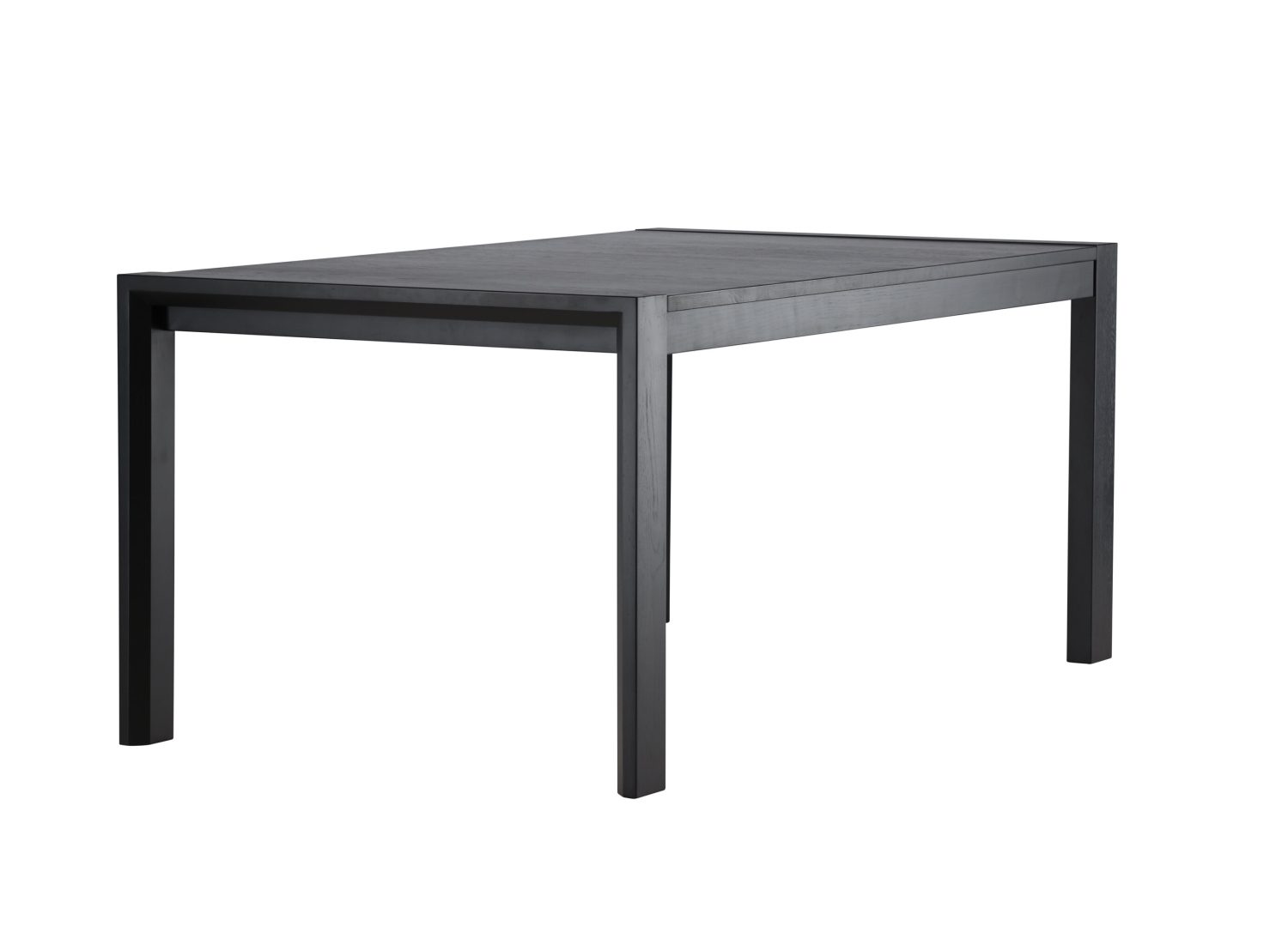 Table à manger Slider noir vue sous un autre angle