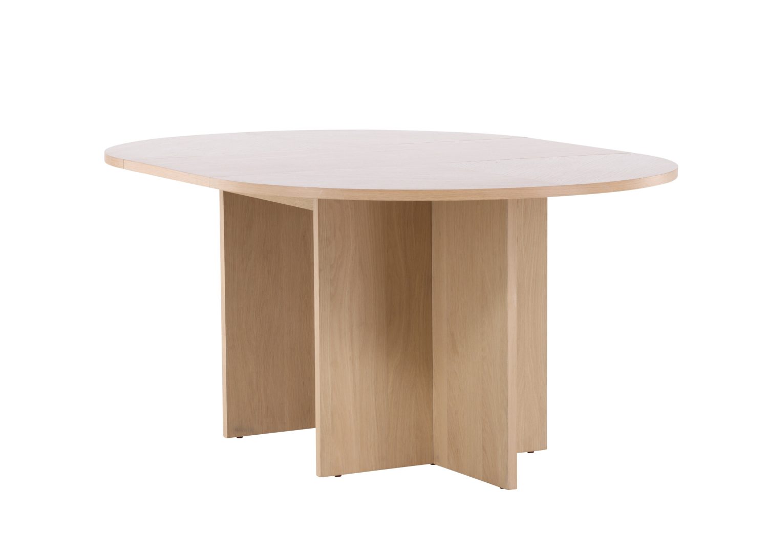 Vue produit de la table à manger Strada blanchi