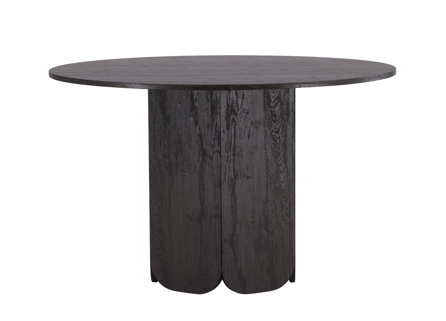 Table à manger Tekla noir vue sous un autre angle