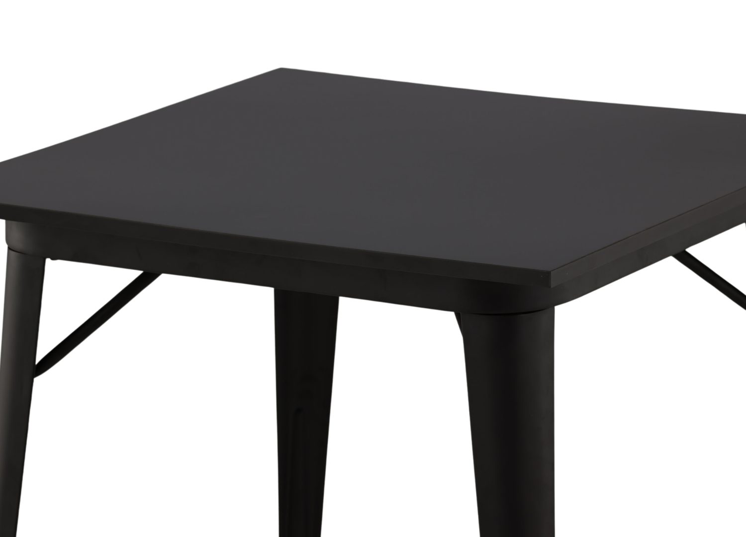 Détail de la table de repas Tempe noir