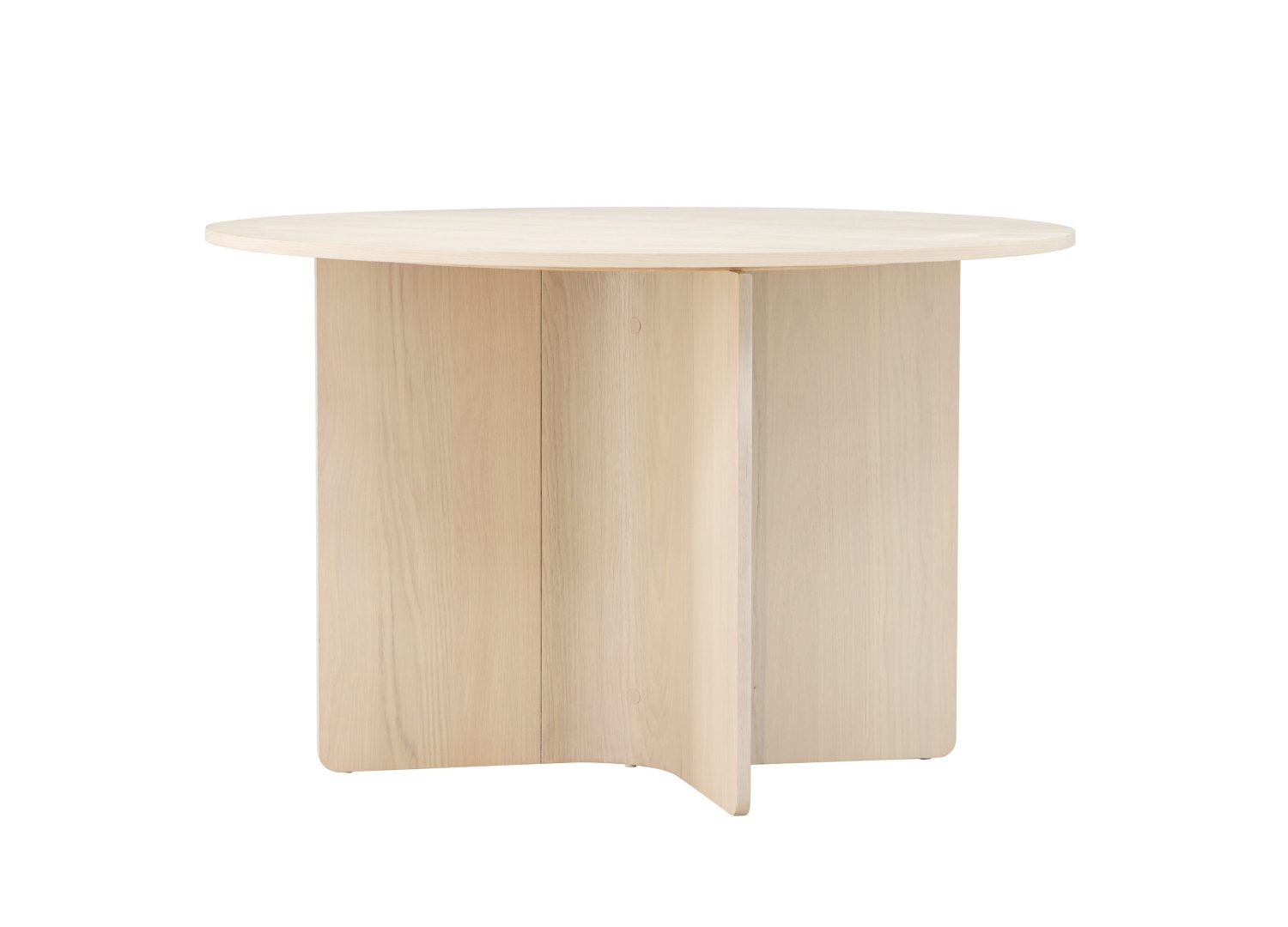 Table à manger Tyresö blanchi vue sous un autre angle