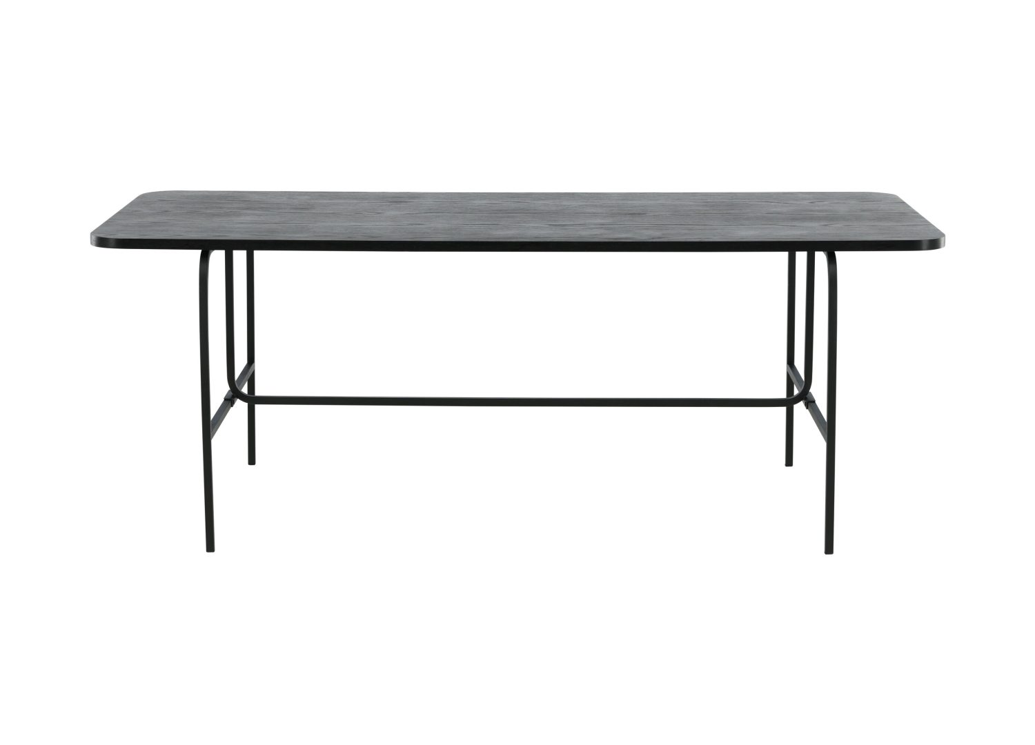 Détail de la table de repas Uno noir