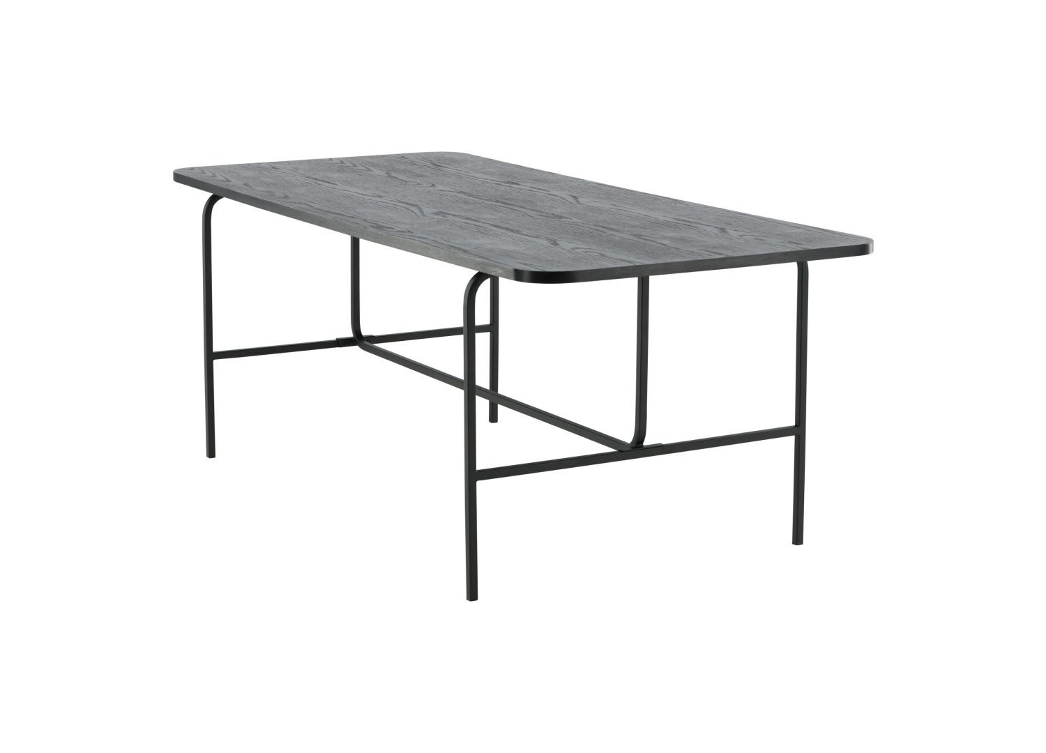 Vue produit de la table à manger Uno noir
