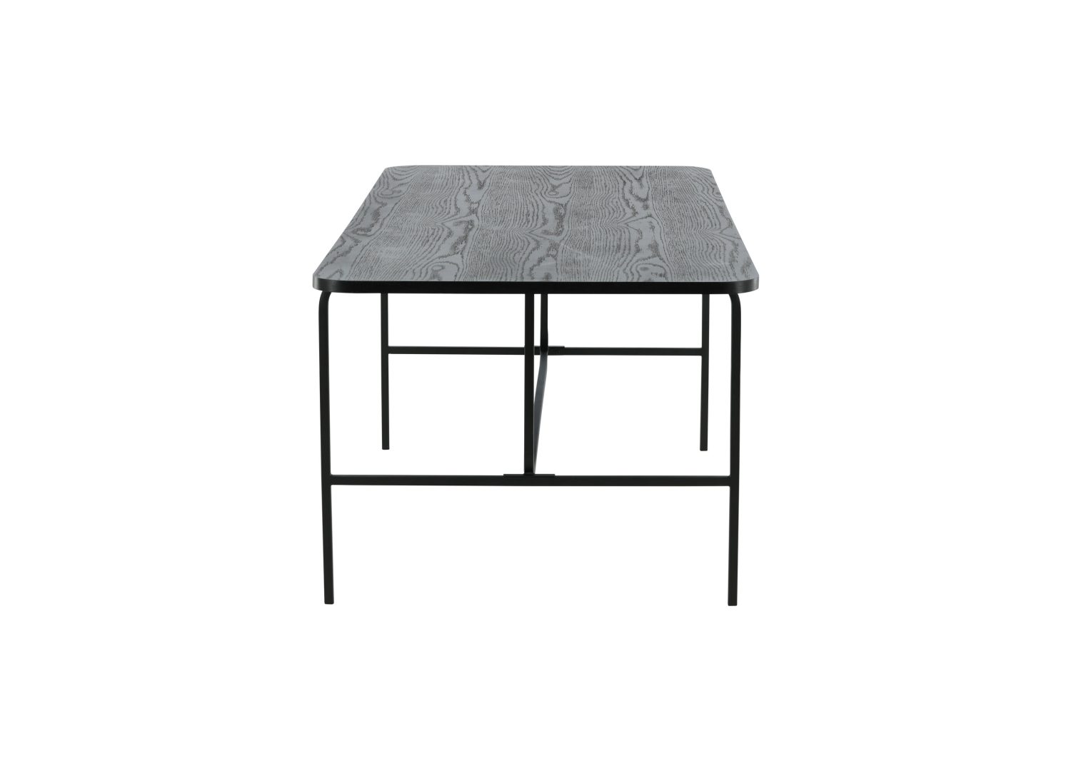 Détail de la table de repas Uno noir