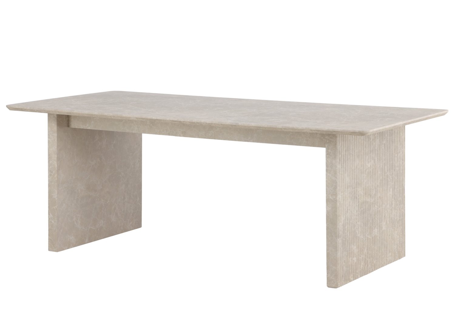 Table à manger Vail beige vue sous un autre angle