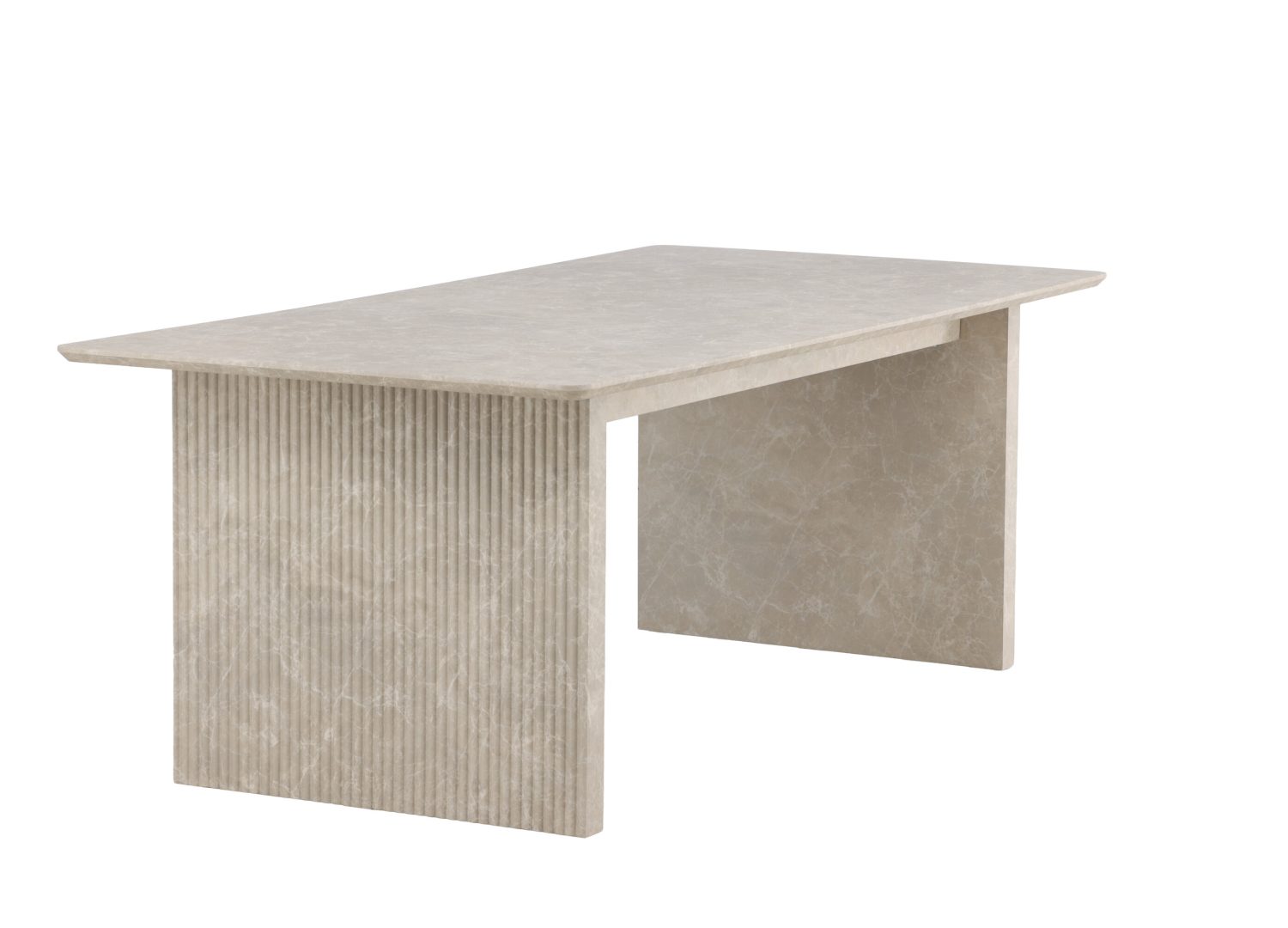 Table à manger Vail beige vue sous un autre angle