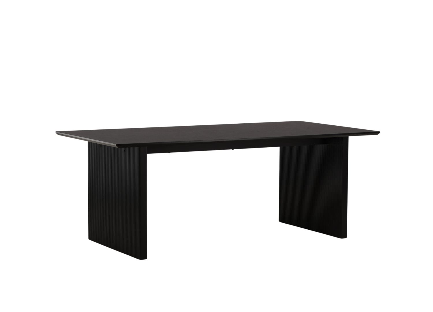 Vue produit de la table à manger Vail noir