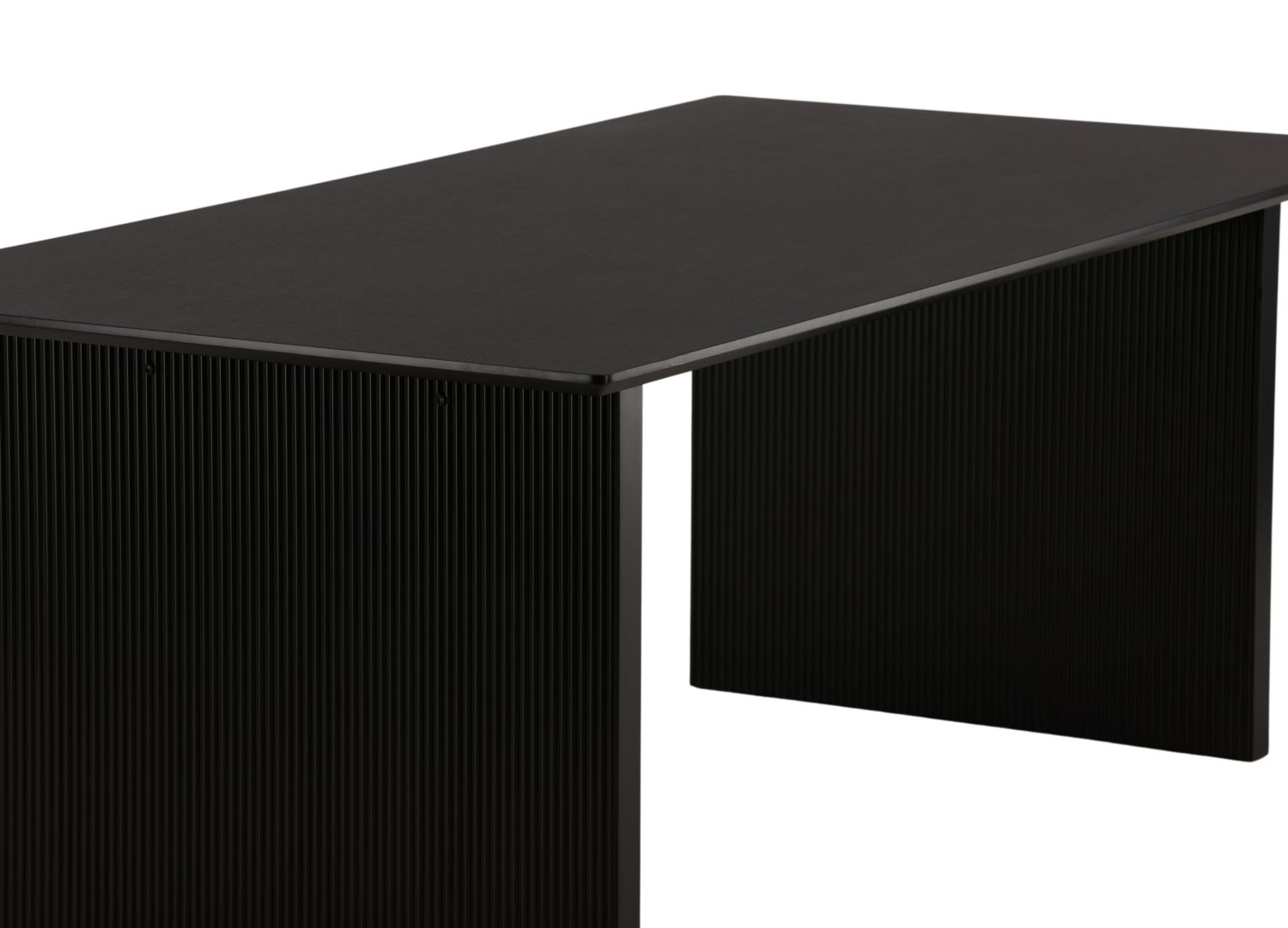 Détail de la table de repas Vail noir