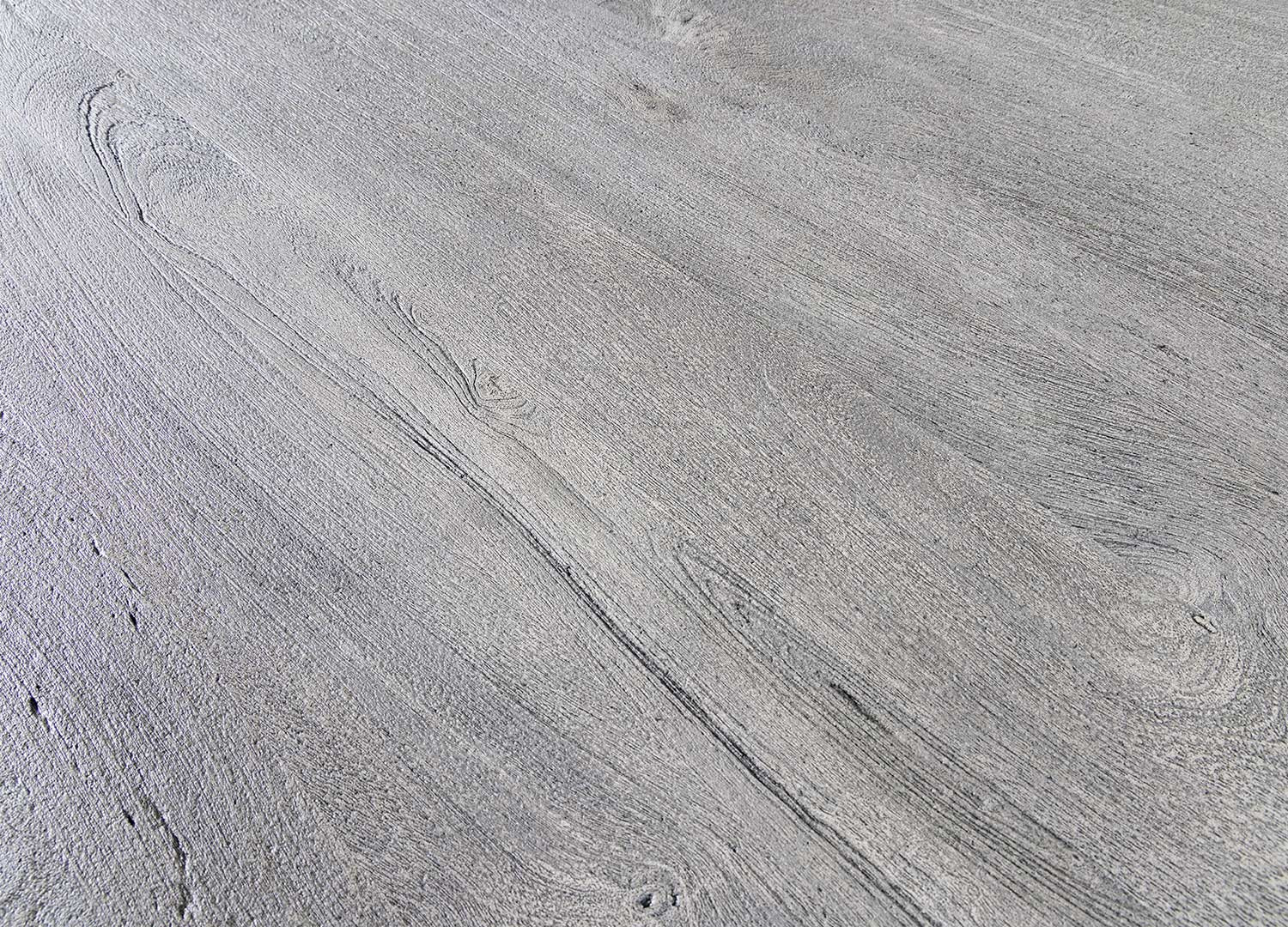 Table ronde 80 cm bois de manguier gris