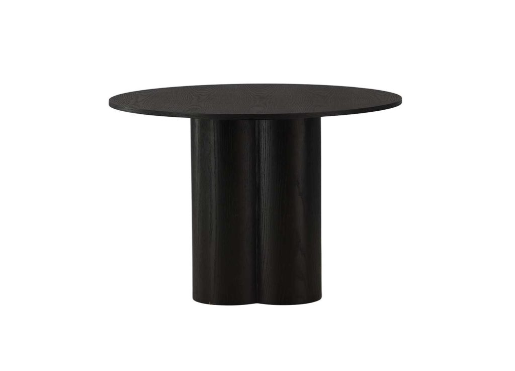 Table ronde bois 4 personnes 110 cm avec pied central