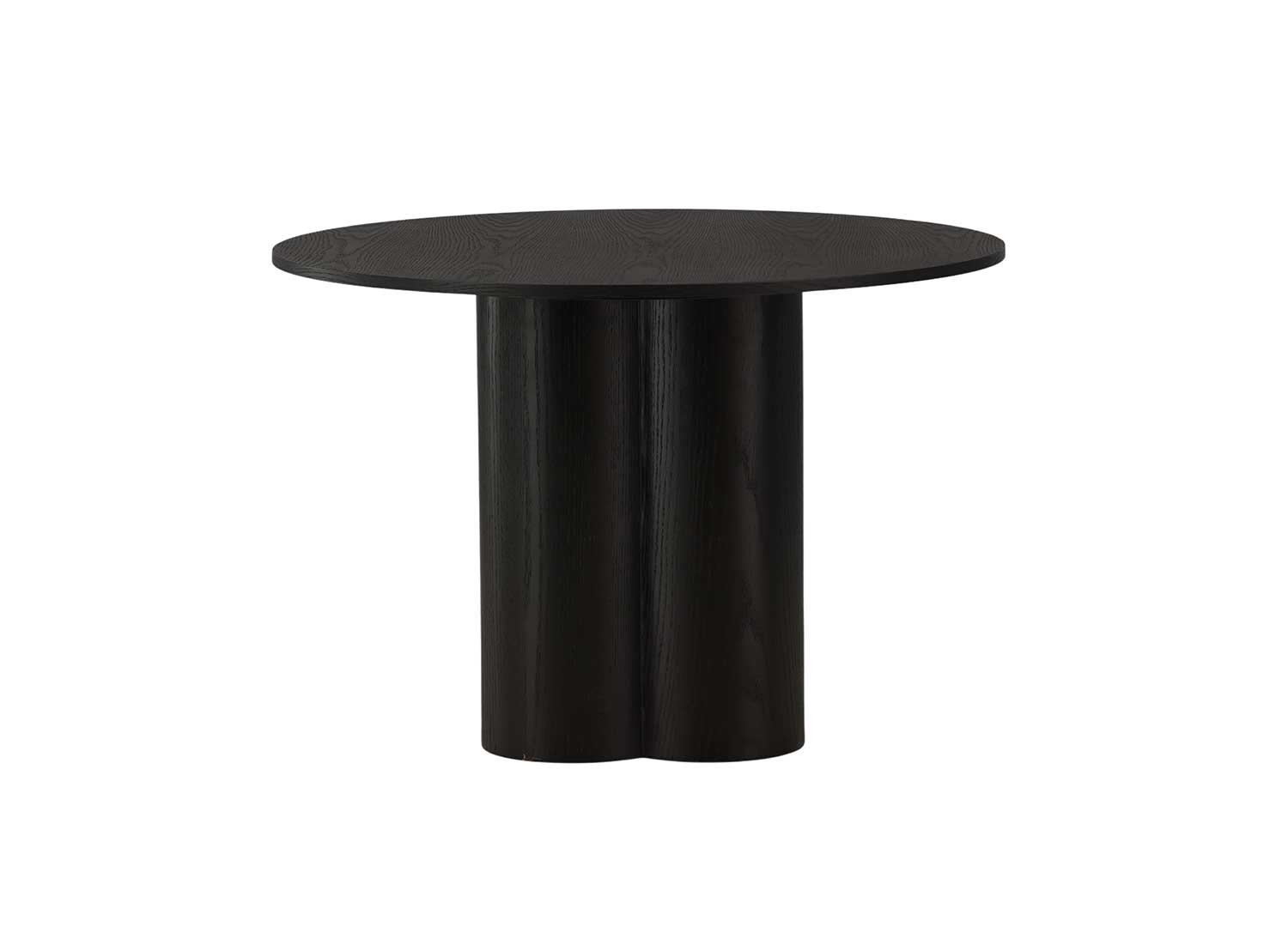 Table ronde bois 4 personnes 110 cm avec pied central