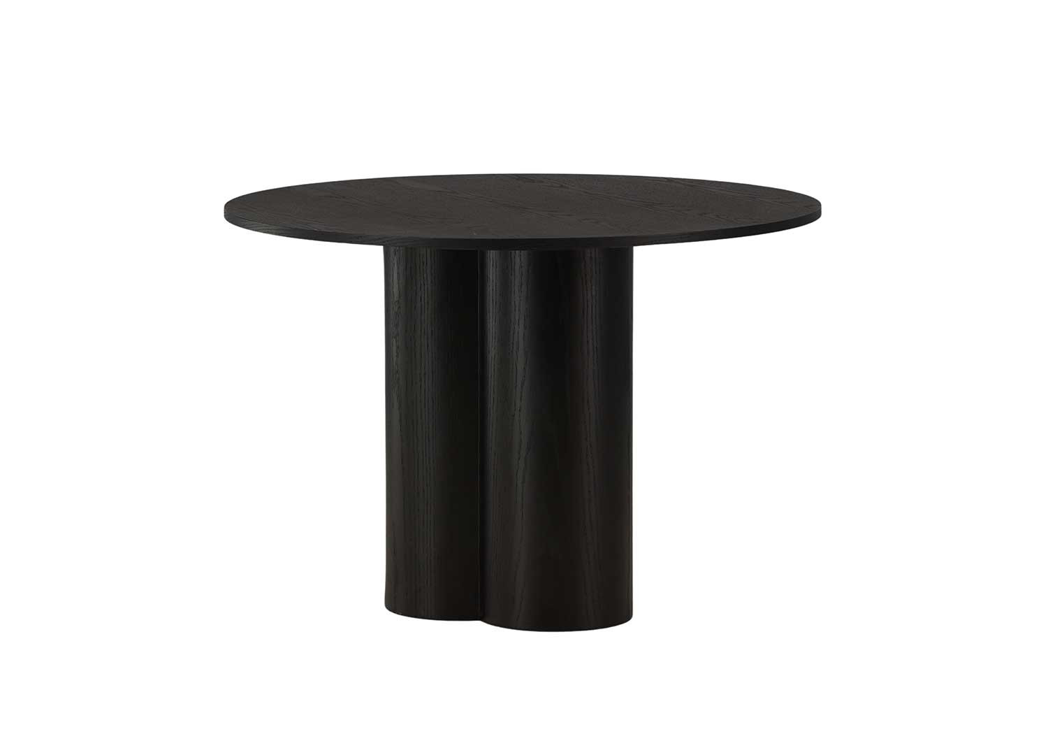 Table ronde bois 4 personnes 110 cm avec pied central