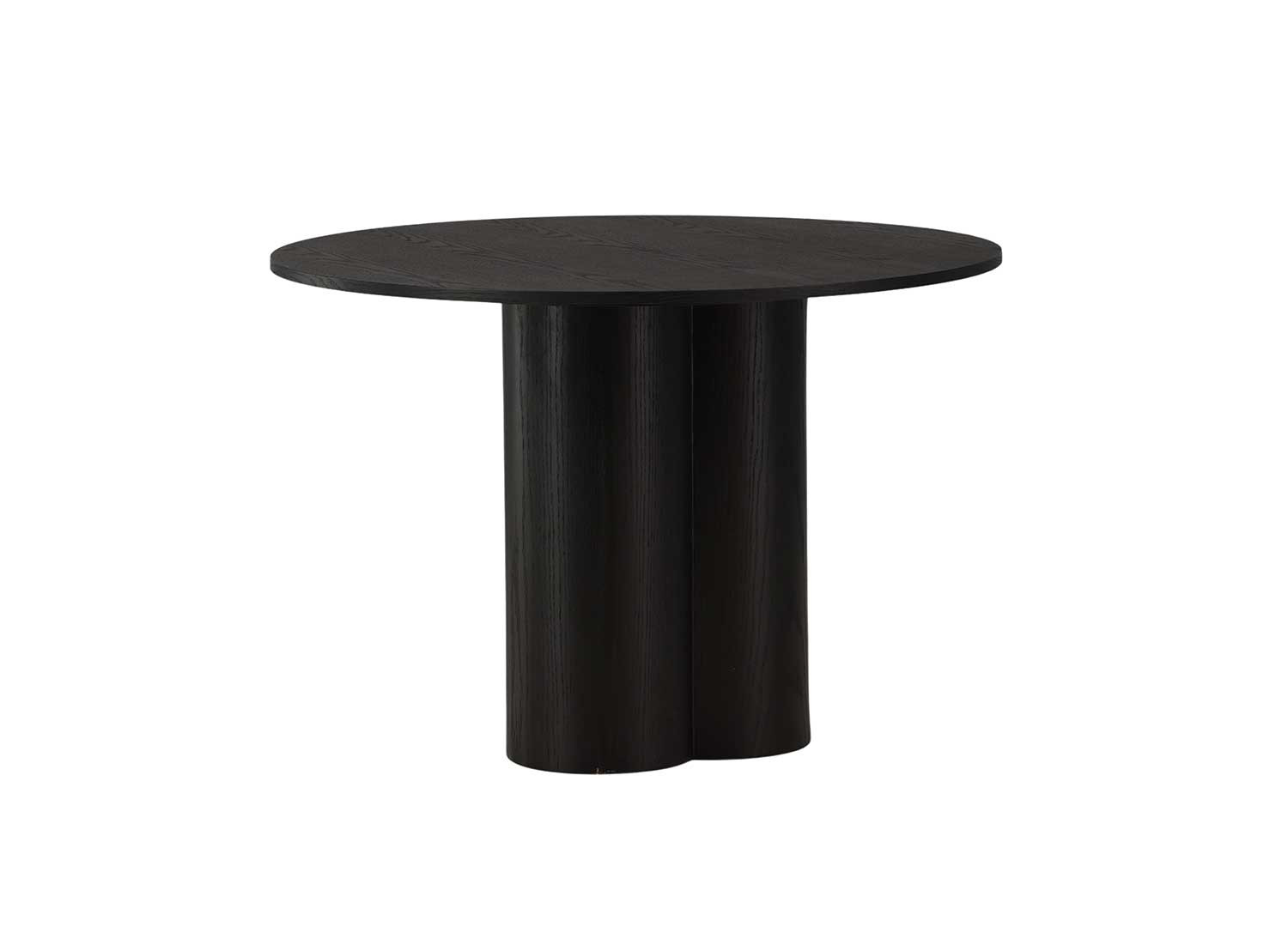 Table ronde bois 4 personnes 110 cm avec pied central