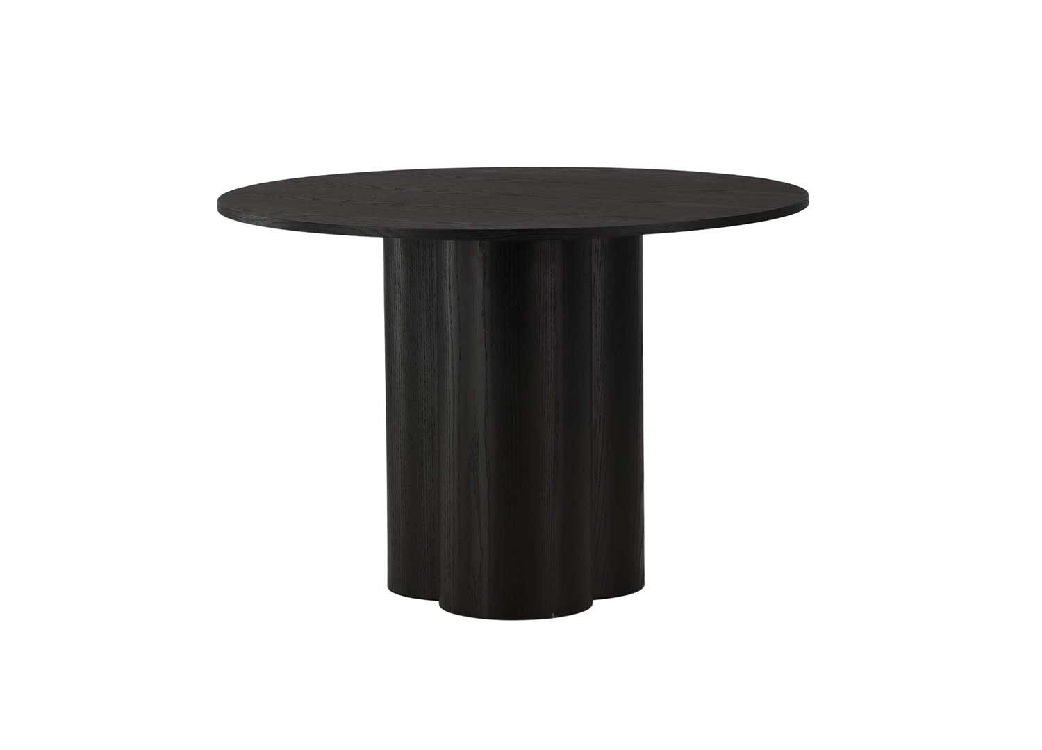Table ronde bois 4 personnes 110 cm avec pied central