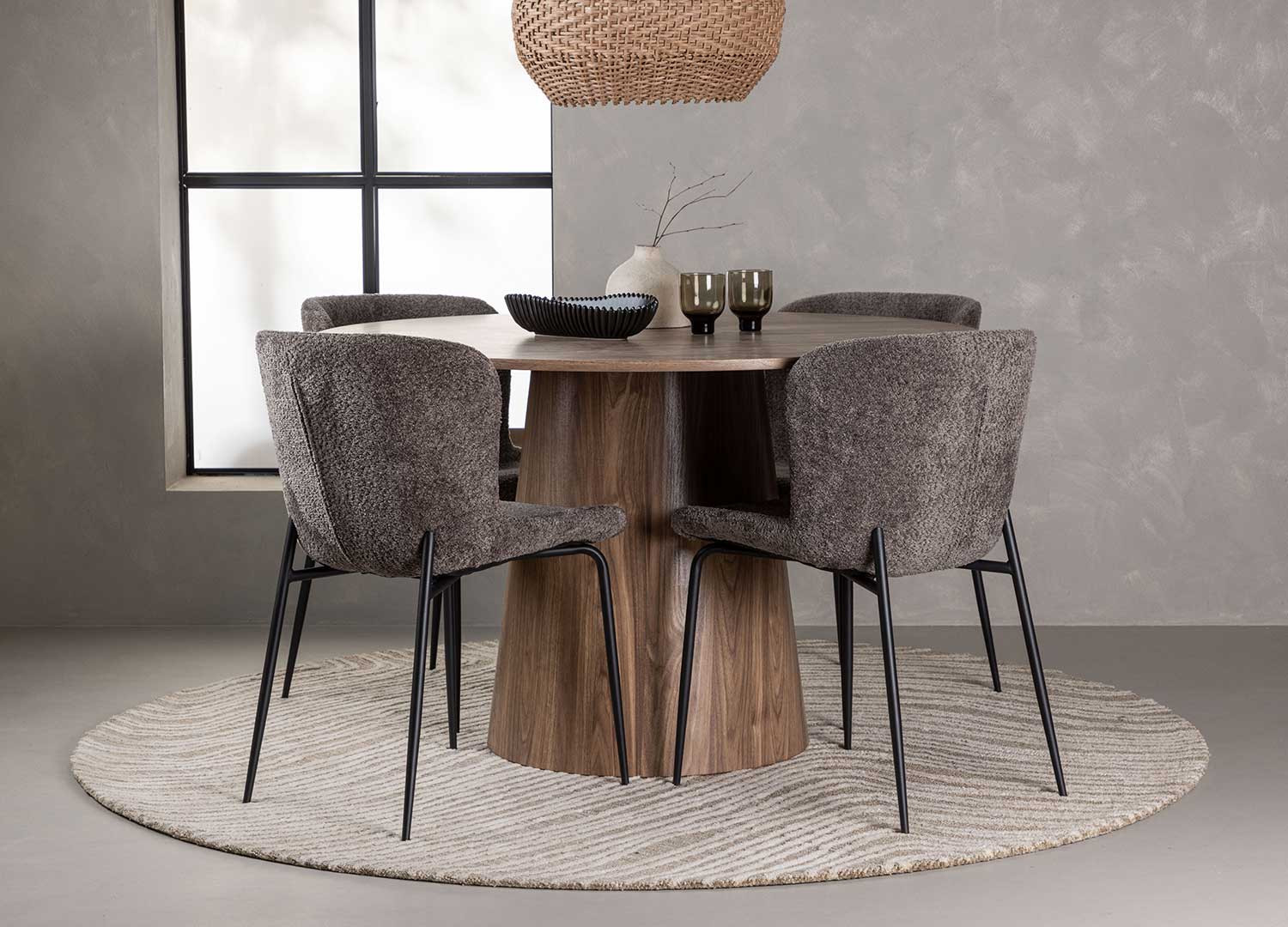 Table ronde en bois 4 personnes
