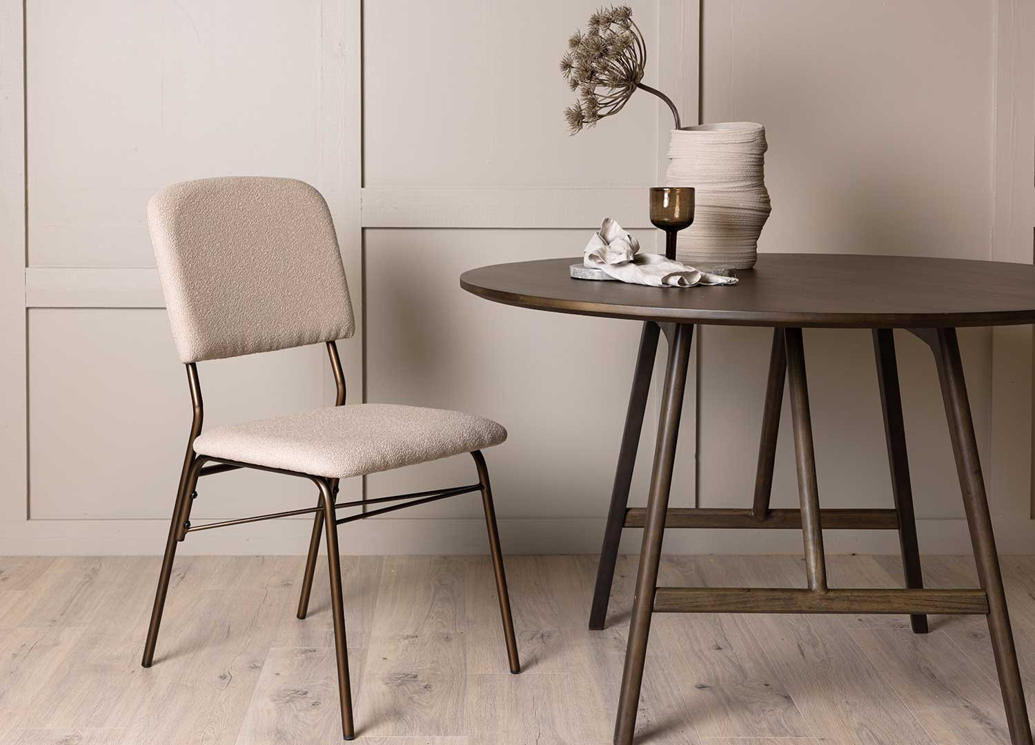 Table ronde marron foncé 100 cm