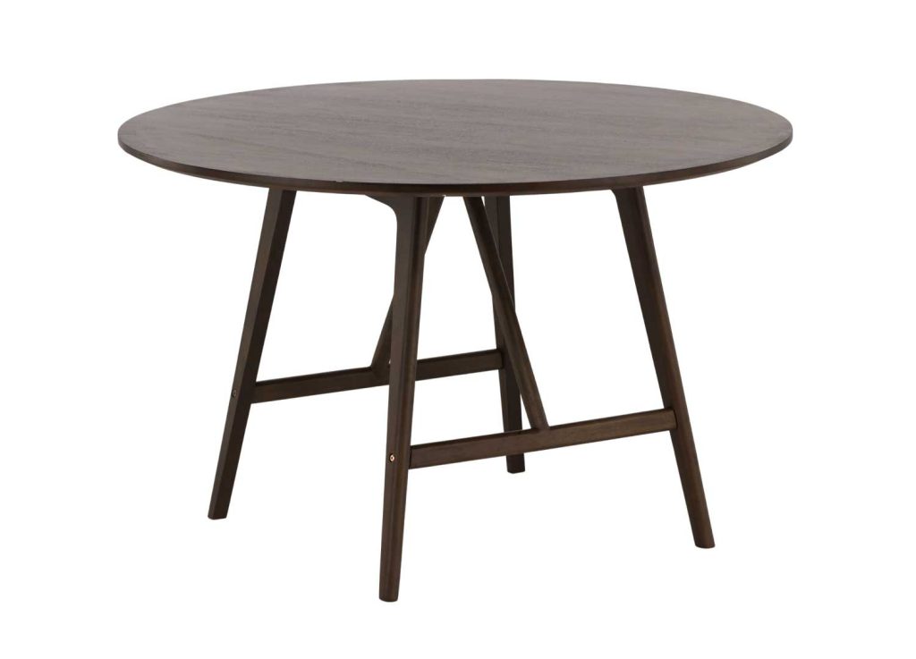 Table ronde marron foncé 100 cm