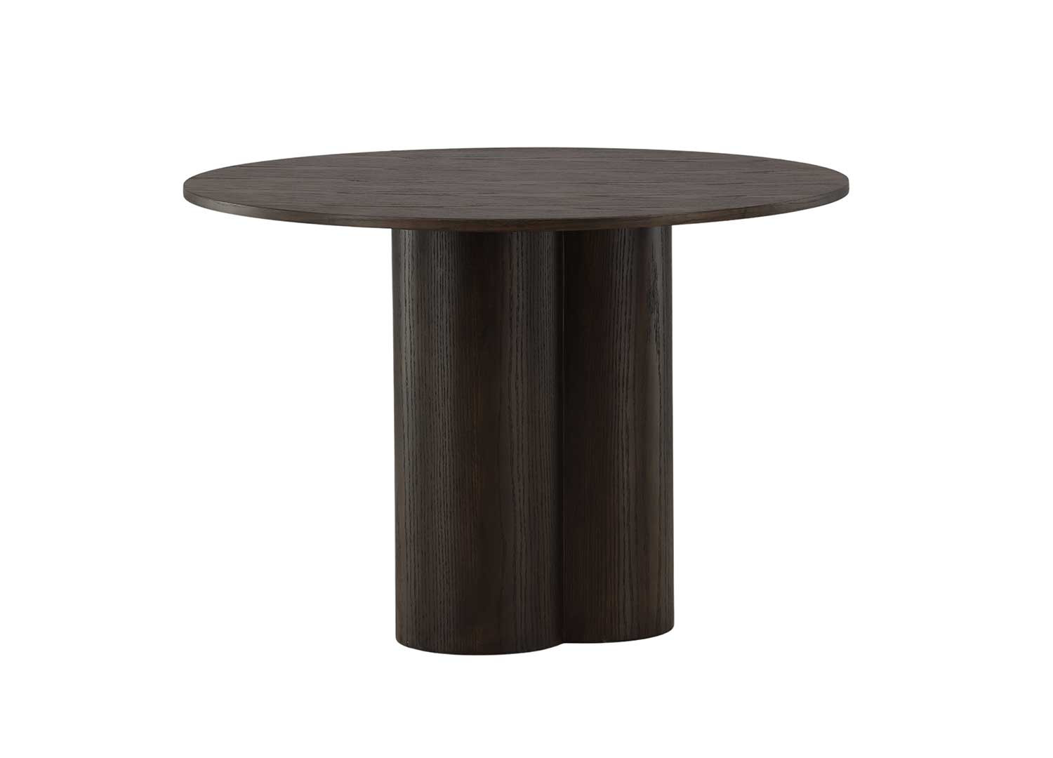 Table ronde en bois 110 cm avec pied central