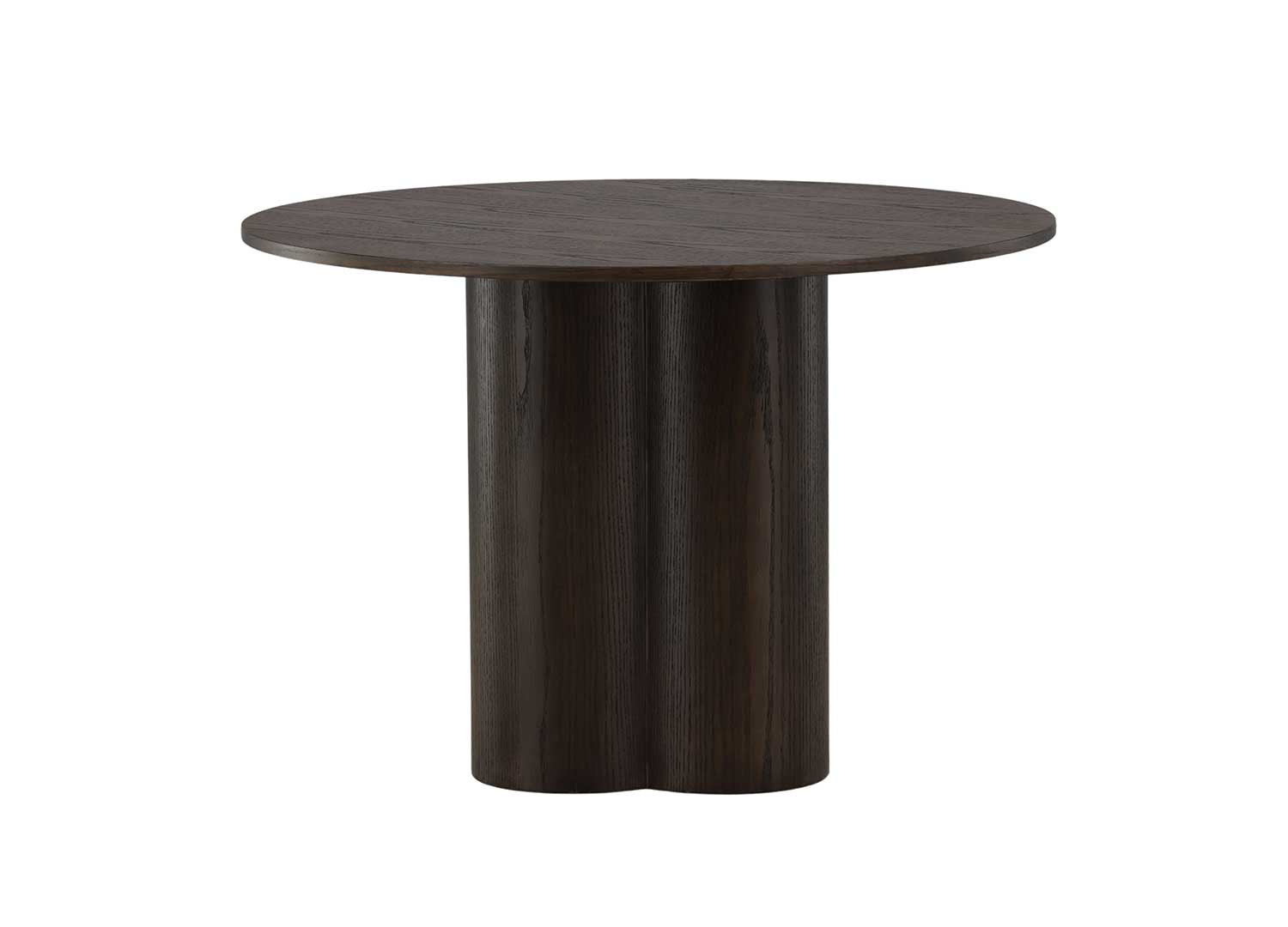 Table ronde en bois 110 cm avec pied central